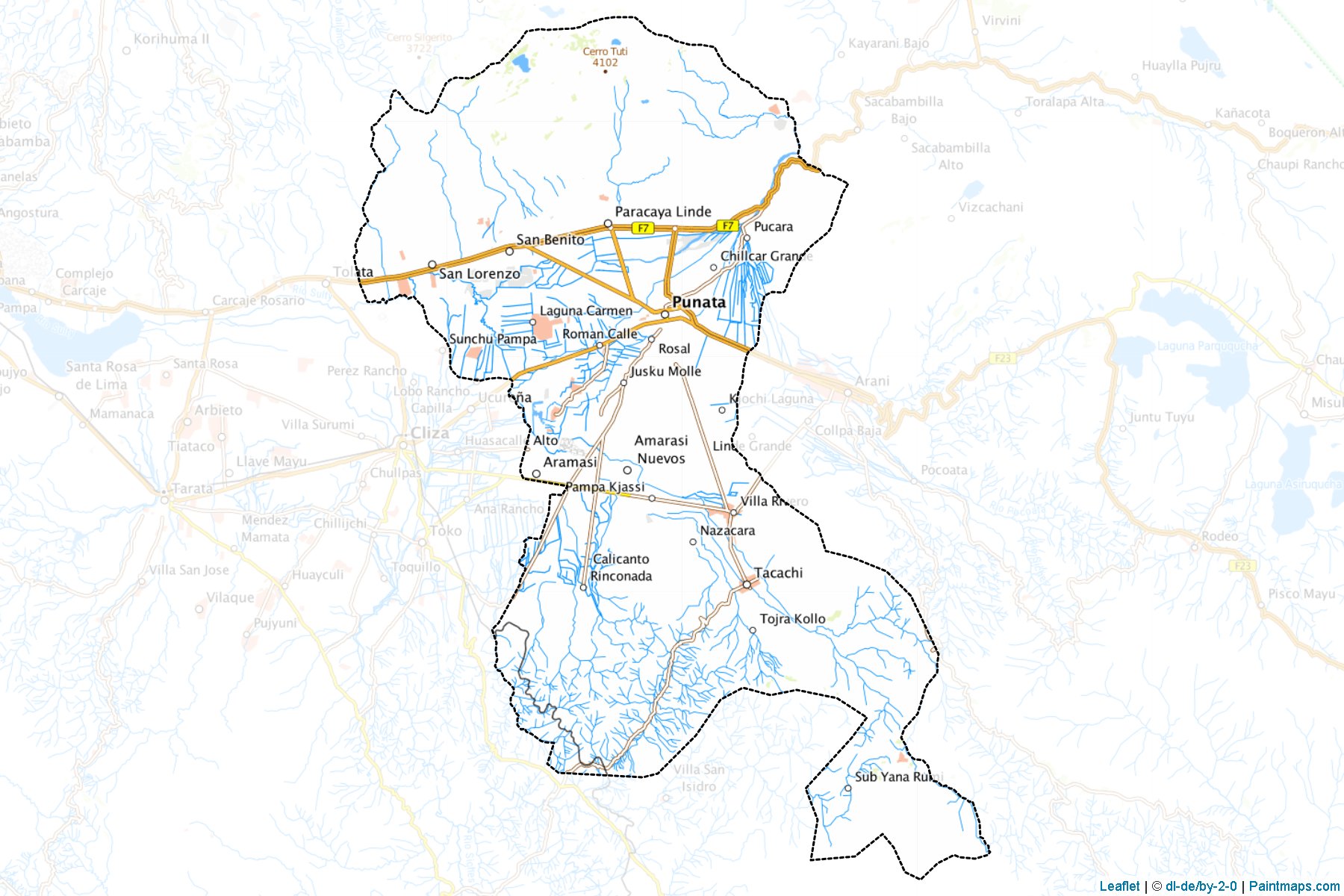 Punata (Cochabamba) Map Cropping Samples-1