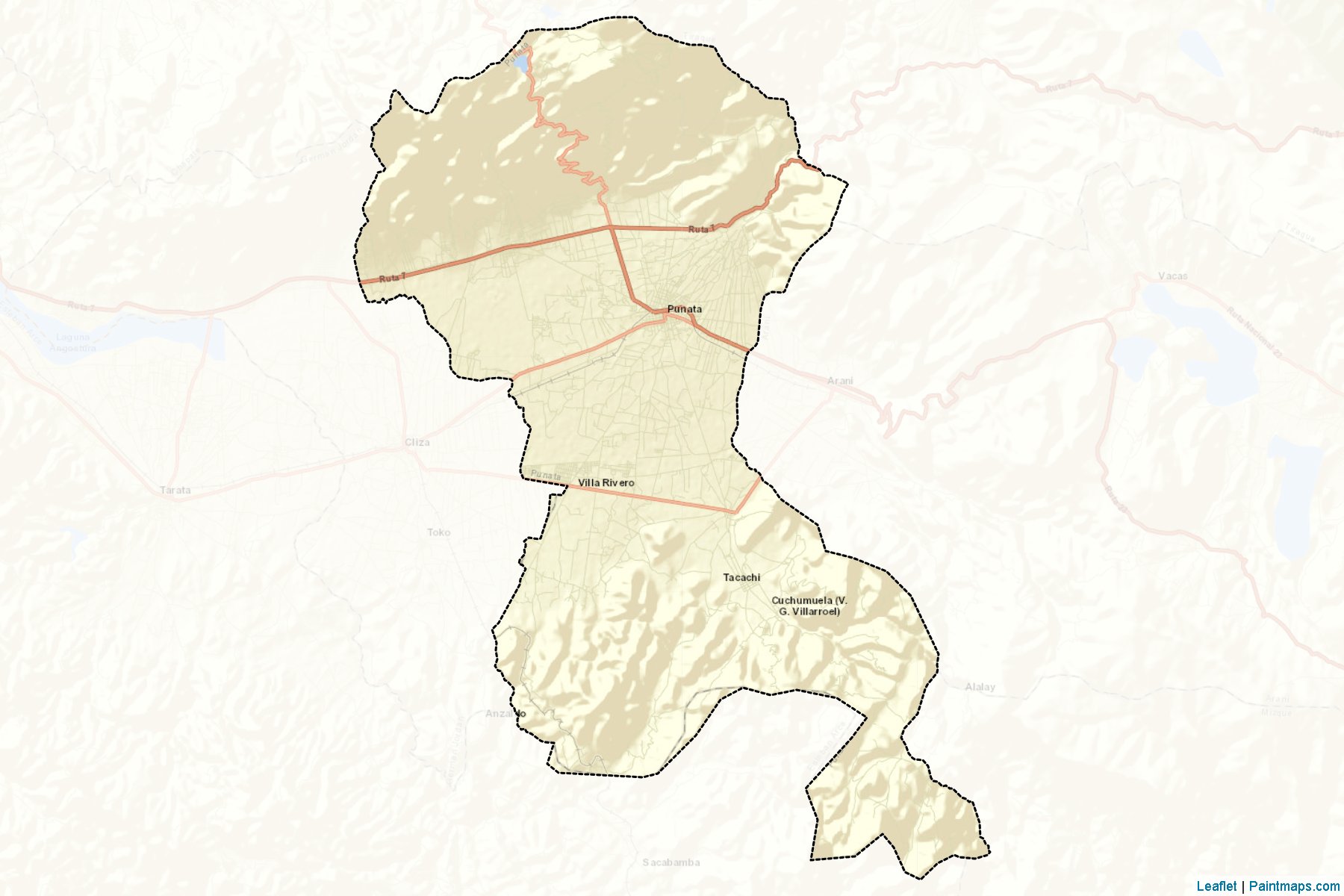 Punata (Cochabamba) Map Cropping Samples-2