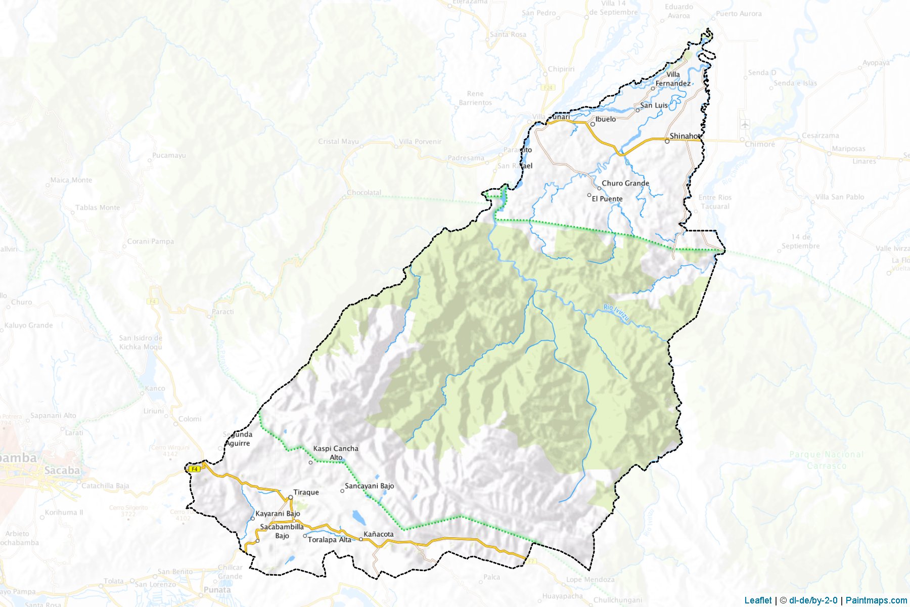 Tiraque (Cochabamba) Map Cropping Samples-1