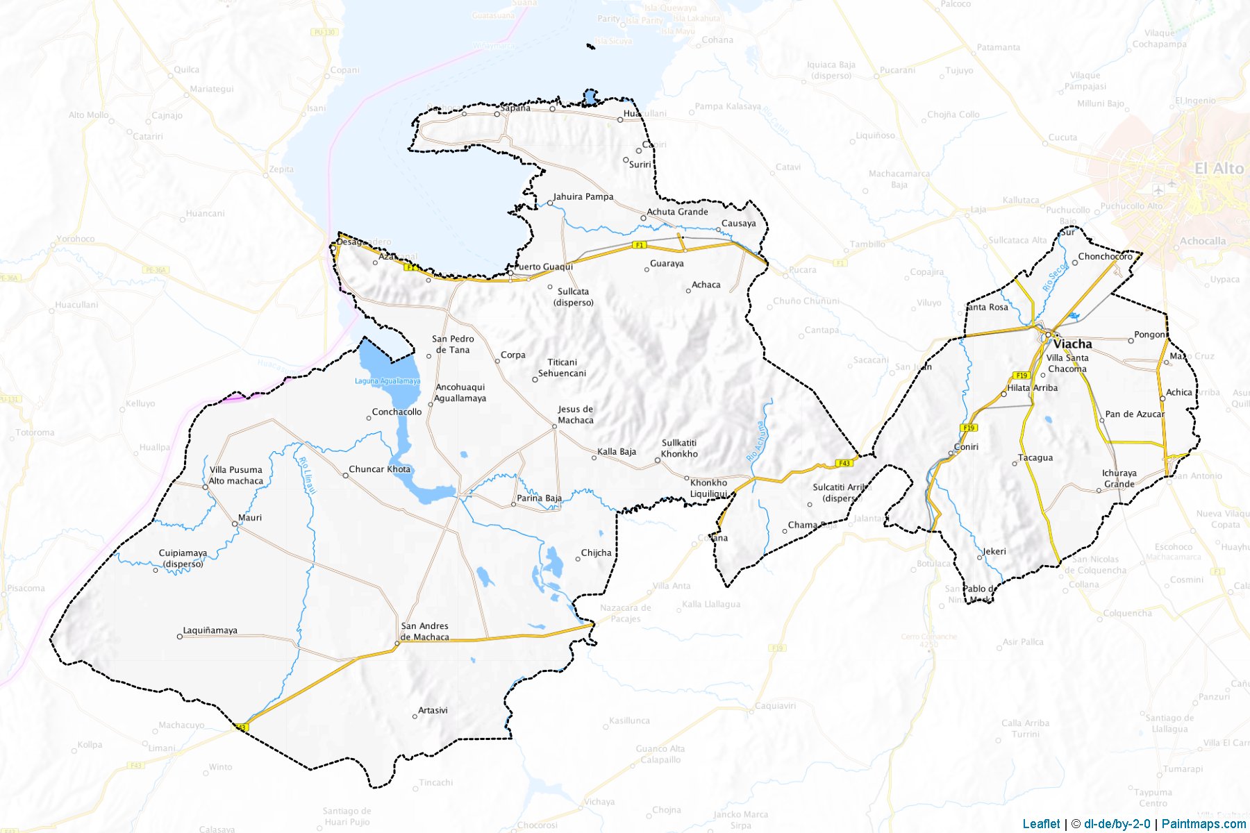 Muestras de recorte de mapas Ingavi (La Paz)-1