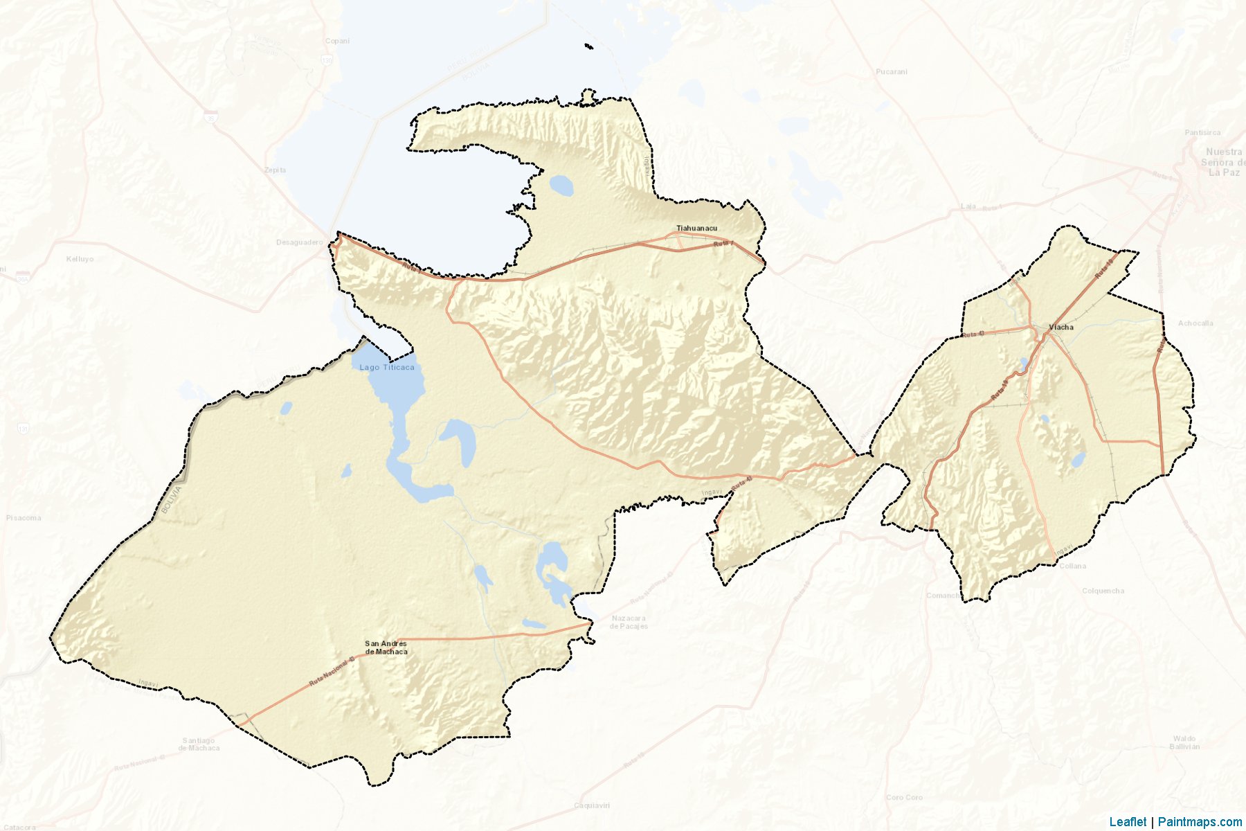 Muestras de recorte de mapas Ingavi (La Paz)-2