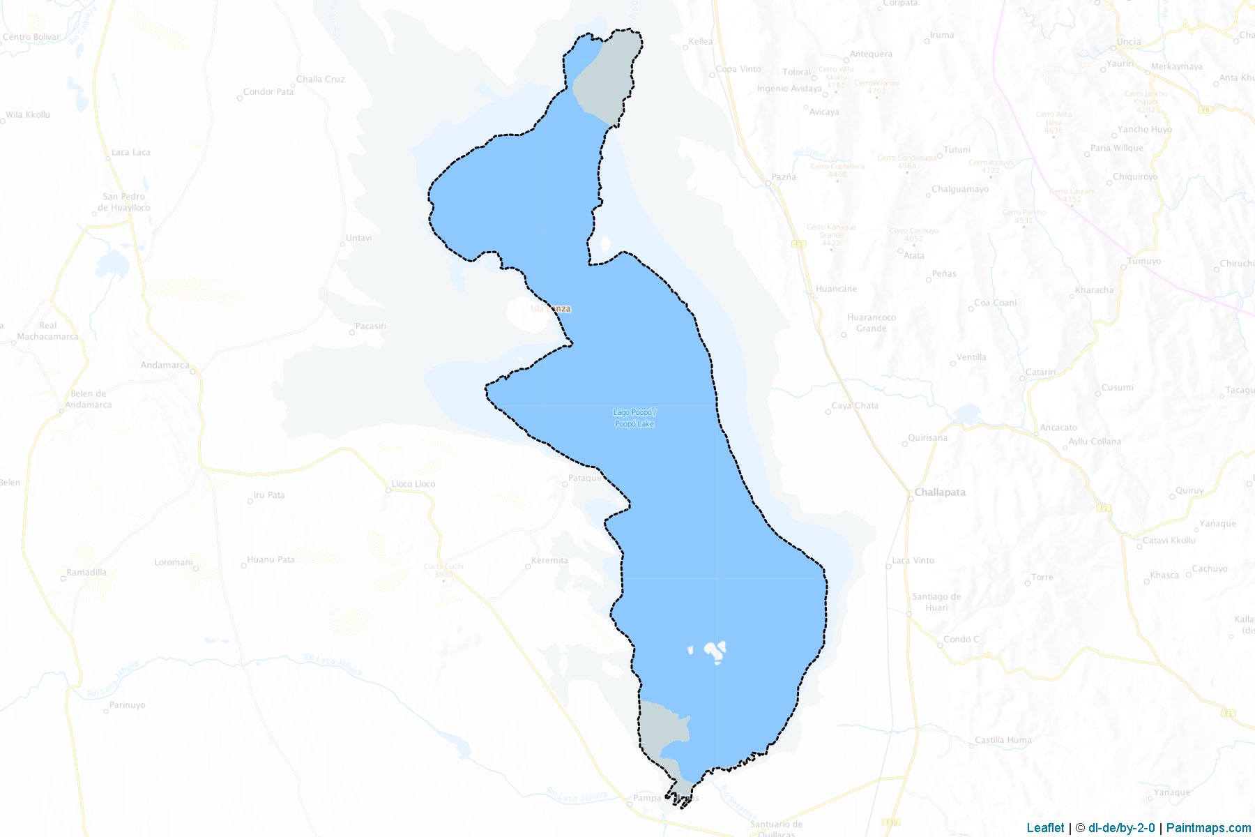 Muestras de recorte de mapas Lago Poopo (Oruro)-1