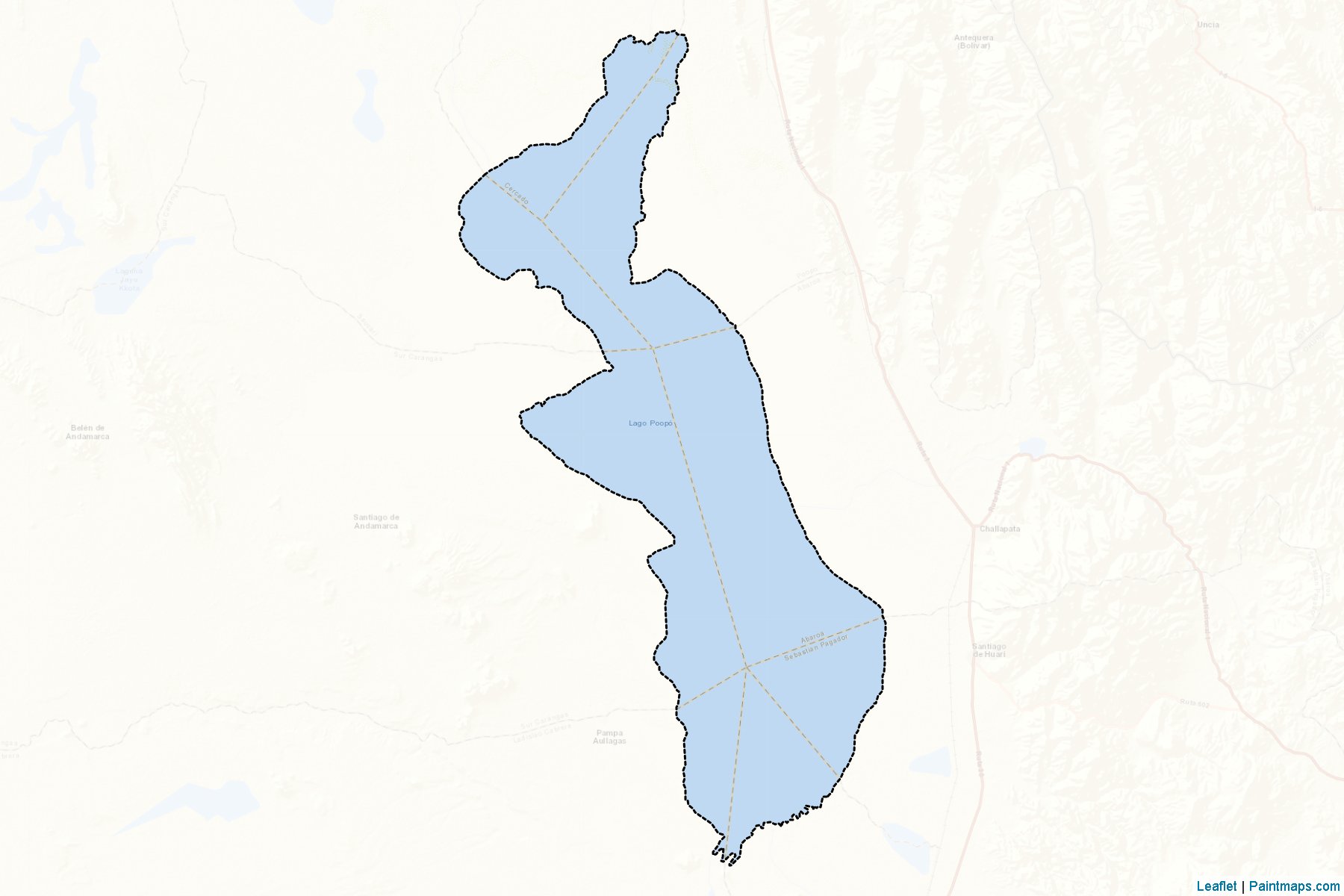 Muestras de recorte de mapas Lago Poopo (Oruro)-2