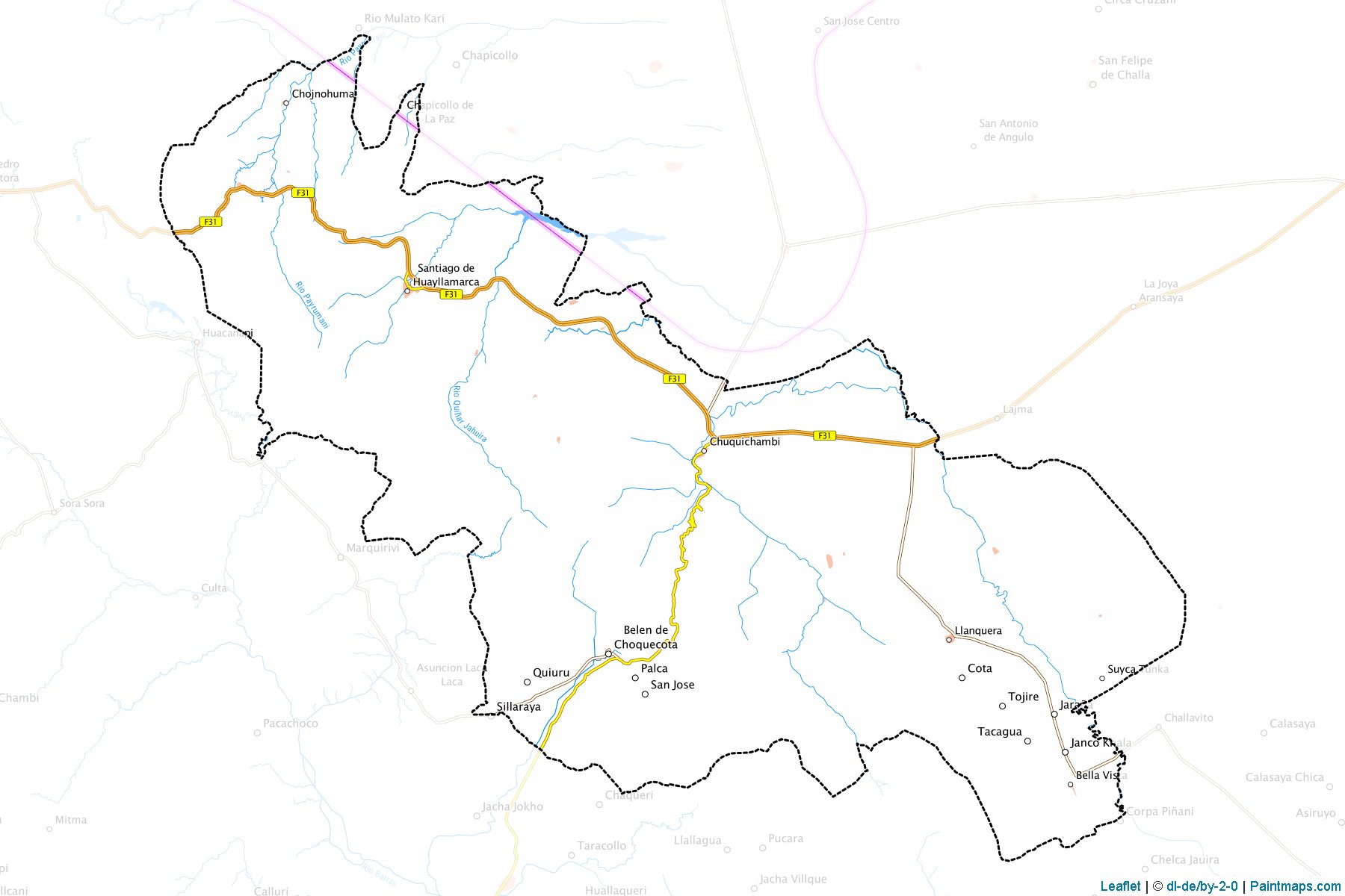 Muestras de recorte de mapas Nor Carangas (Oruro)-1