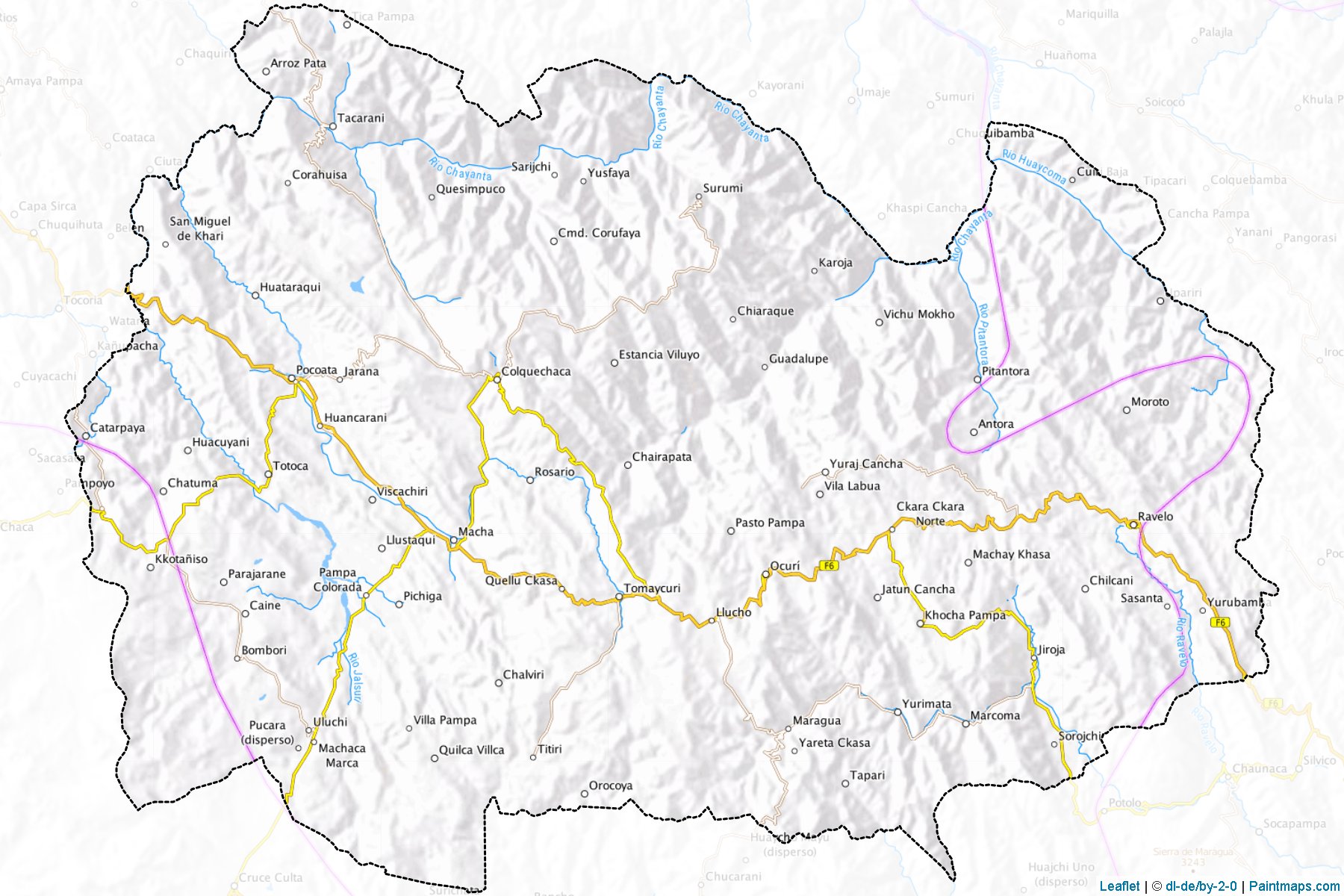 Muestras de recorte de mapas Chayanta (Potosí)-1