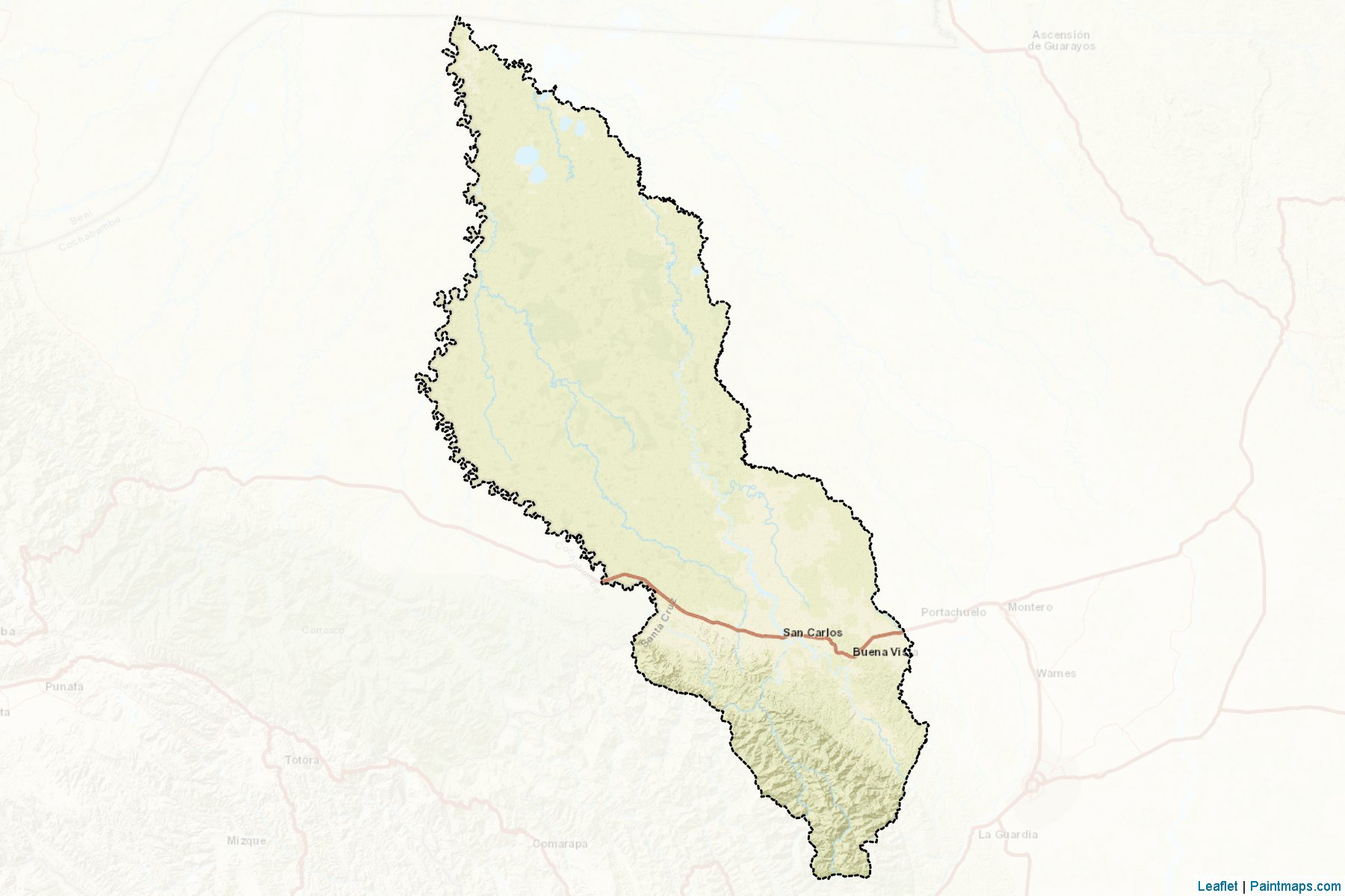 Muestras de recorte de mapas Ichilo (Santa Cruz)-2