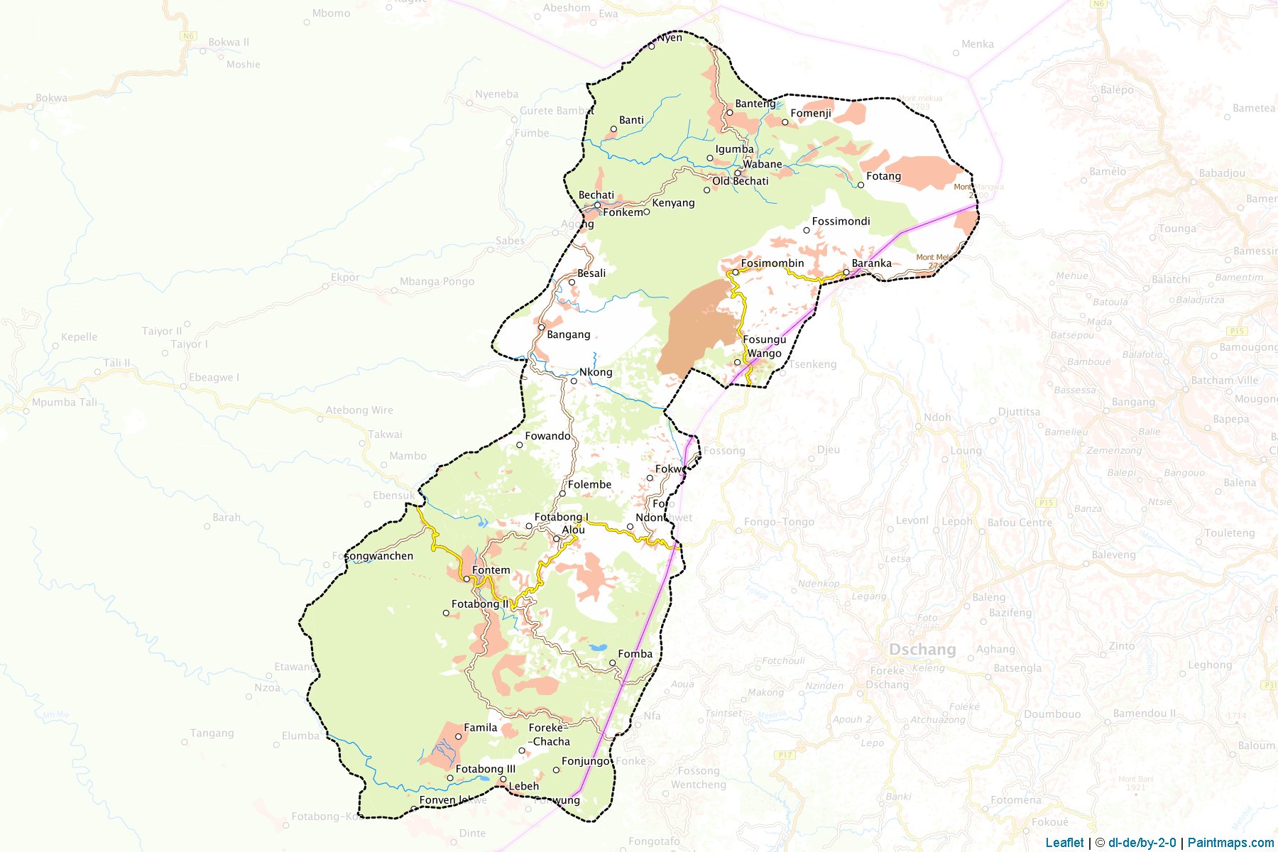 Muestras de recorte de mapas Lebialem (Sud Ouest)-1