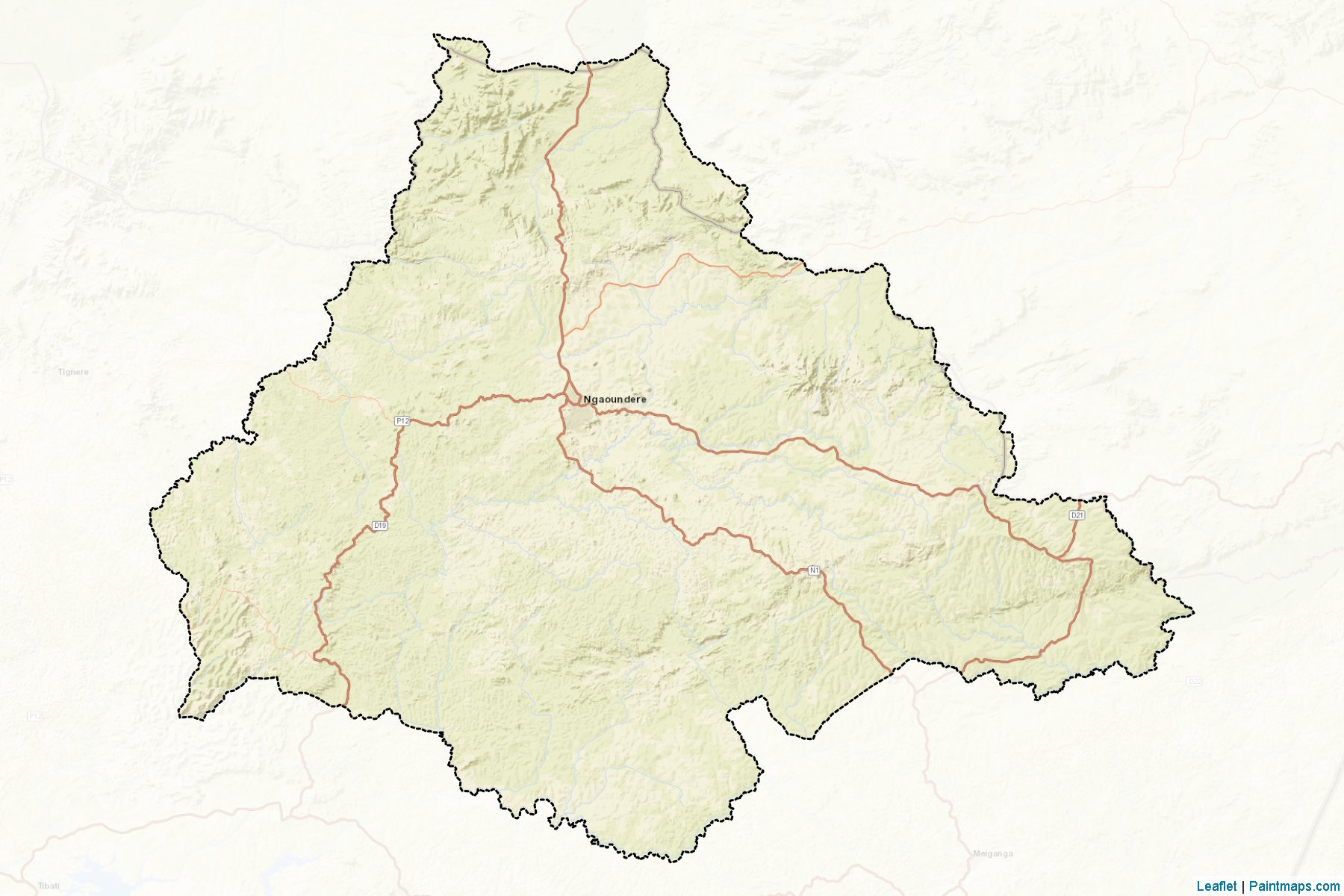 Muestras de recorte de mapas Vina (Adamaoua)-2