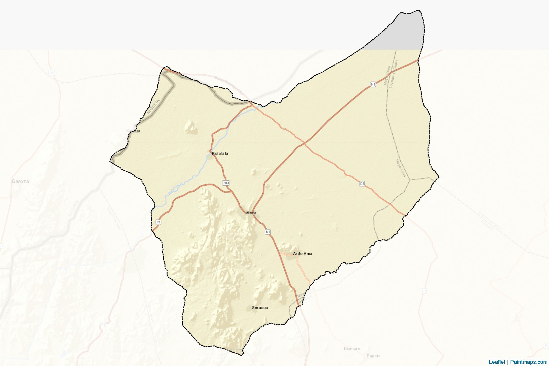 Mayo-Sava (Far North Region) Map Cropping Samples-2