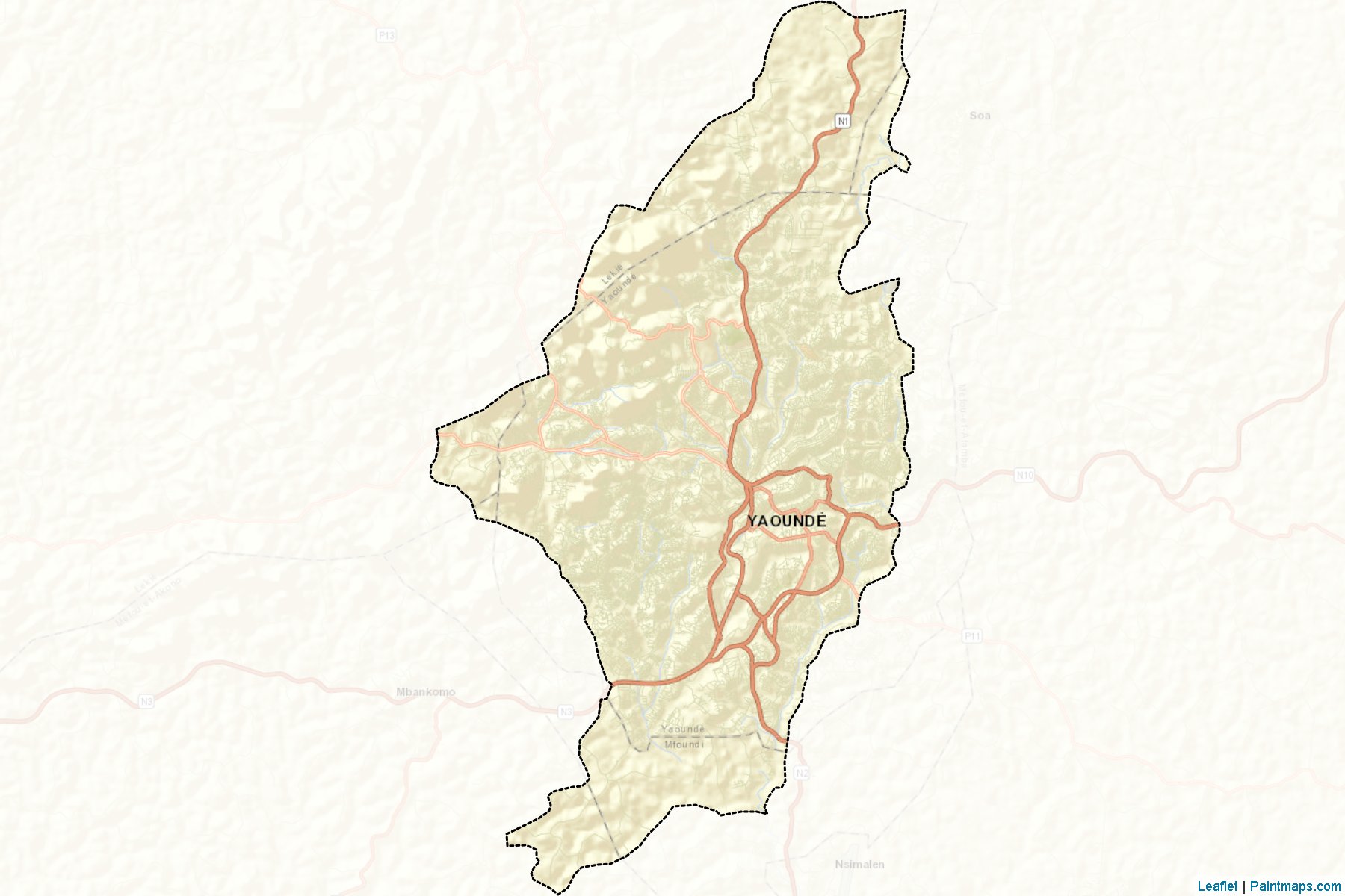 Muestras de recorte de mapas Mfoundi (Centre)-2