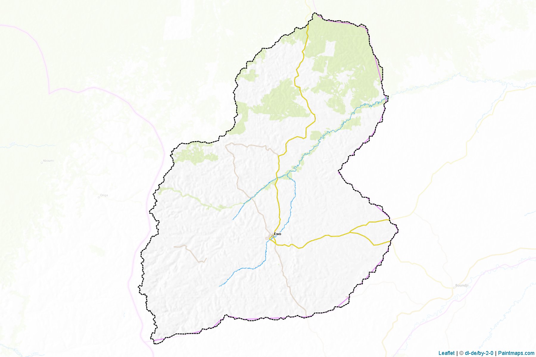 Muestras de recorte de mapas Ewo (Cuvette-Ouest)-1