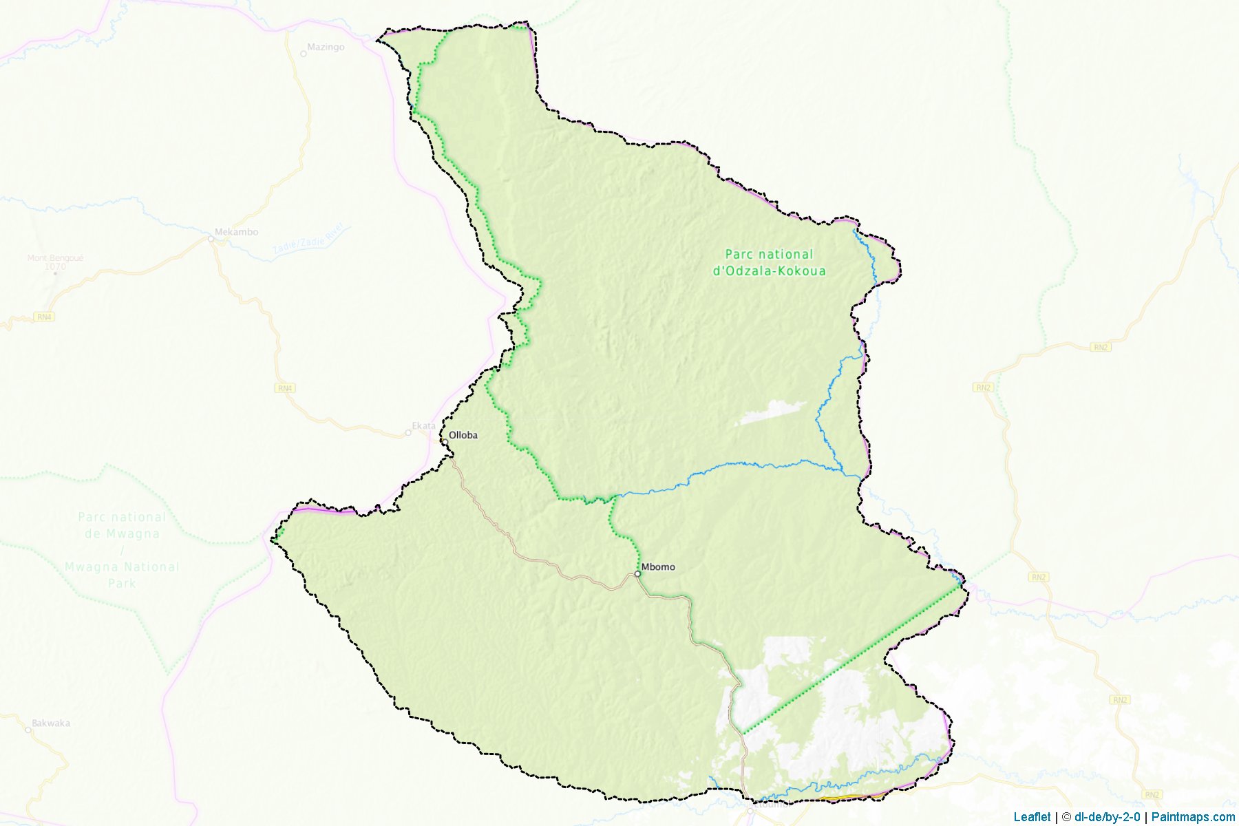 Mbomo (Cuvette-Ouest Department) Map Cropping Samples-1