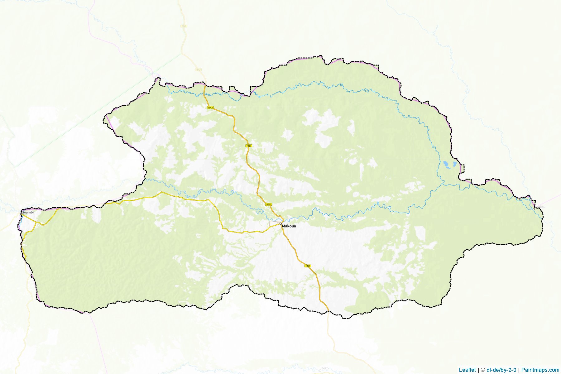 Makoua (Cuvette Department) Map Cropping Samples-1