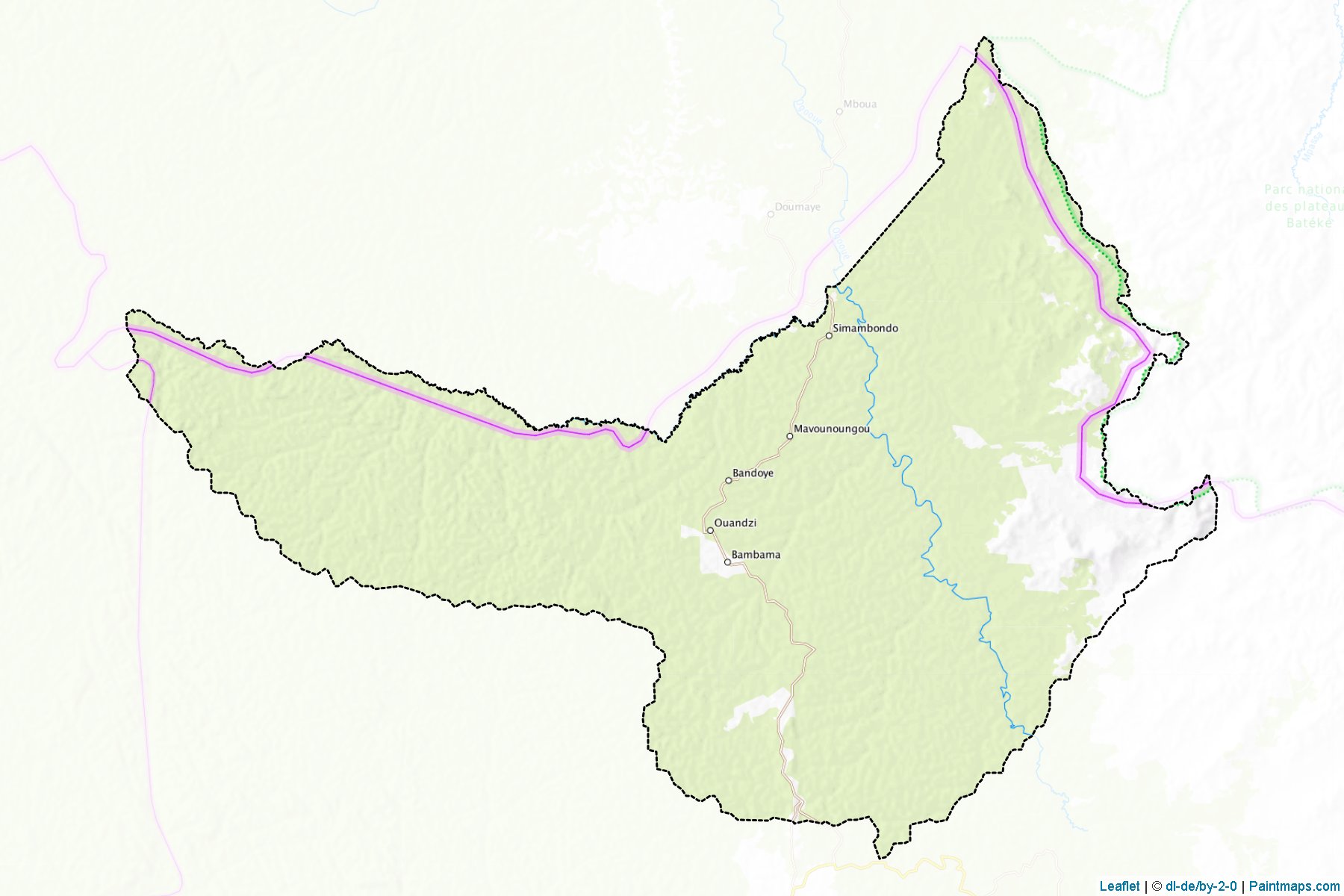 Bambama (Lékoumou Department) Map Cropping Samples-1