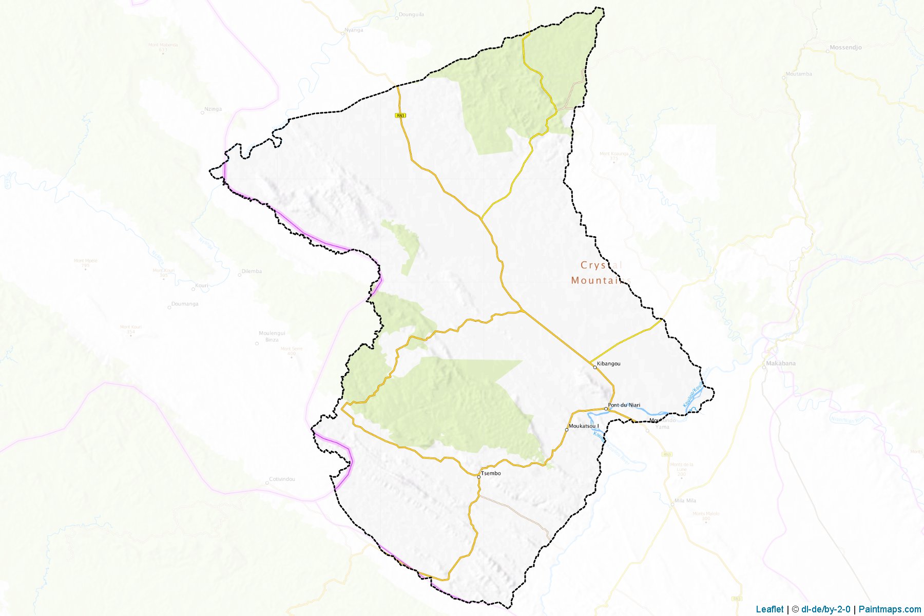 Muestras de recorte de mapas Kibangou (Niari)-1