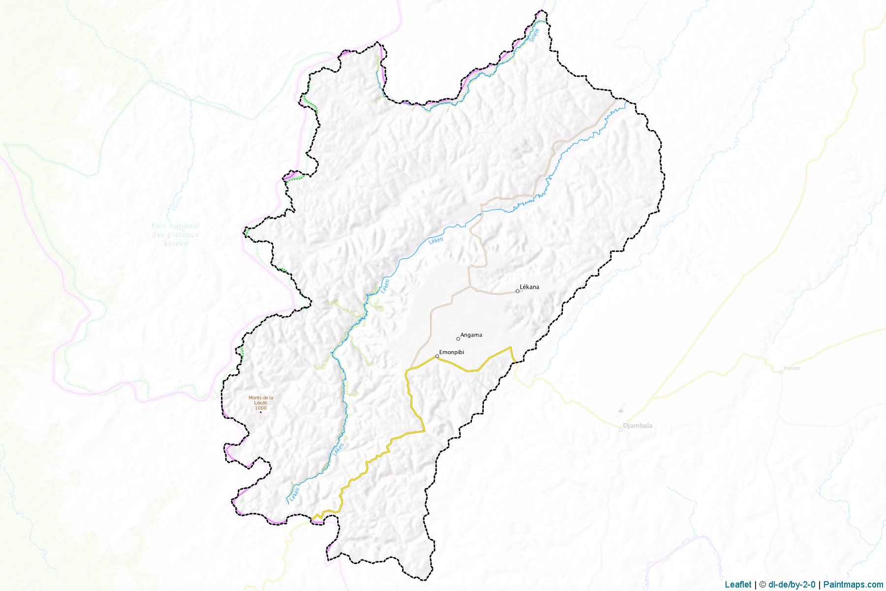 Muestras de recorte de mapas Lékana (Plateaux)-1