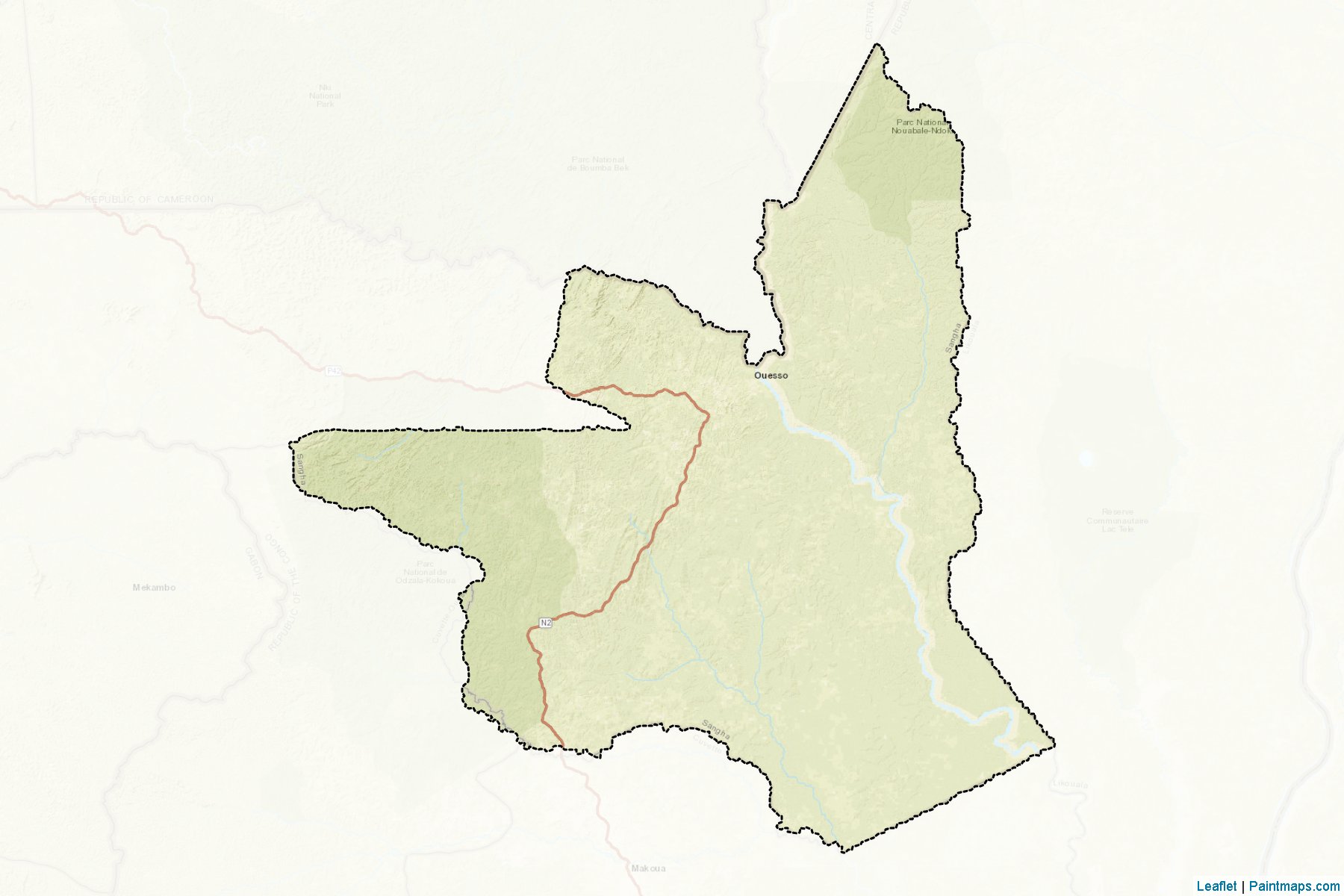 Ouesso (Sangha Department) Map Cropping Samples-2