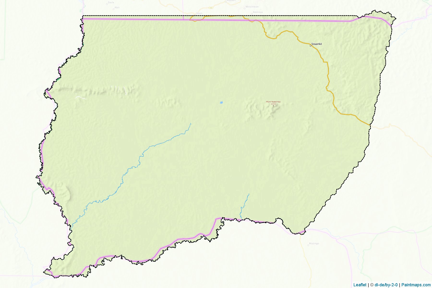 Muestras de recorte de mapas Souanké (Sangha)-1