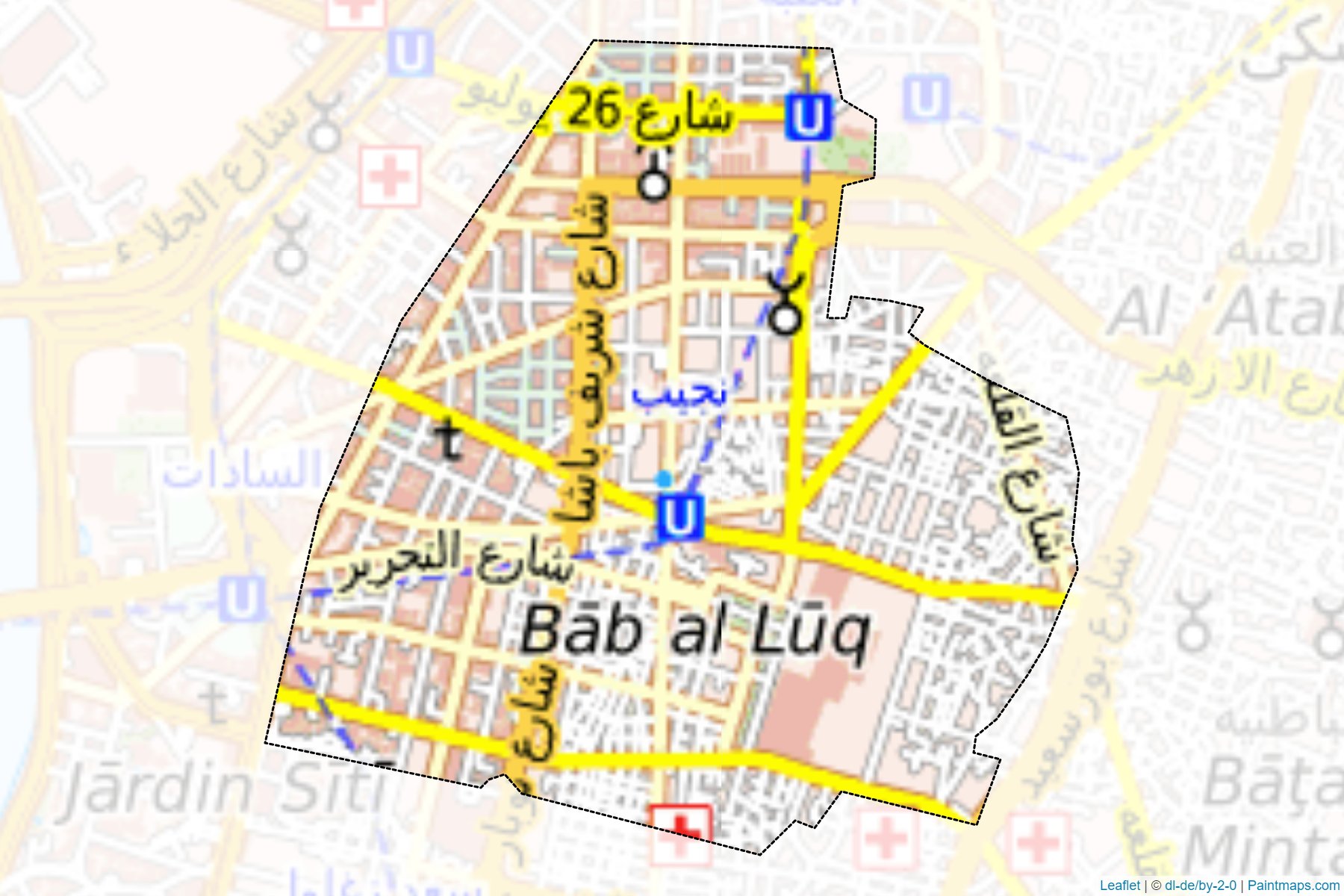 Muestras de recorte de mapas Abdeen (Al Qahirah)-1