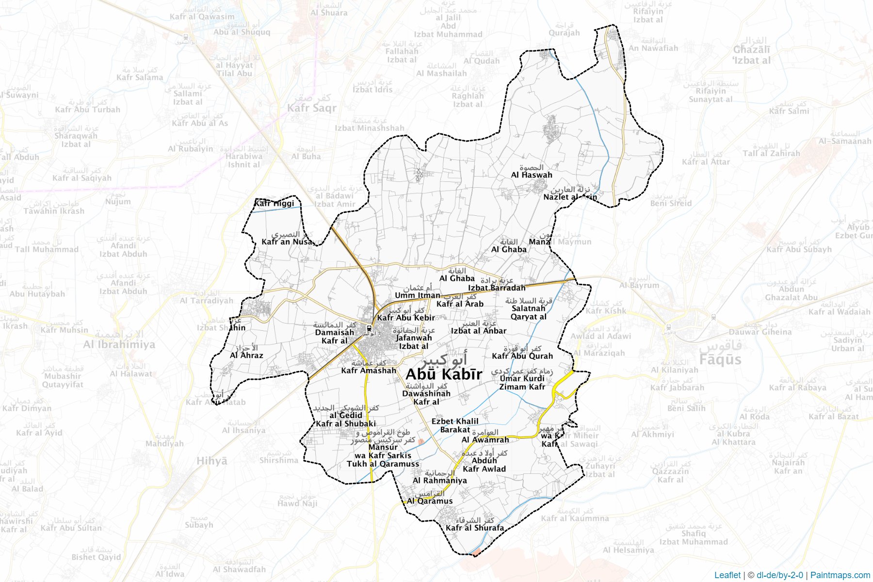 Muestras de recorte de mapas Abu Kebeer (Ash Sharqiyah)-1