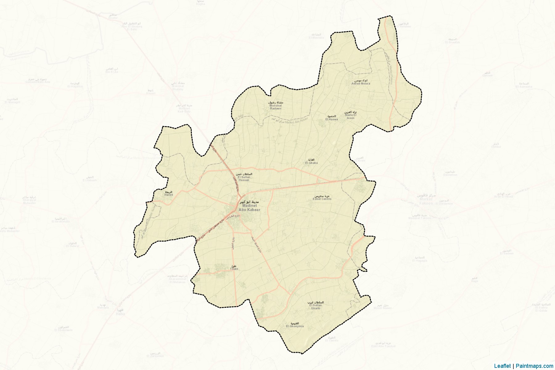 Muestras de recorte de mapas Abu Kebeer (Ash Sharqiyah)-2