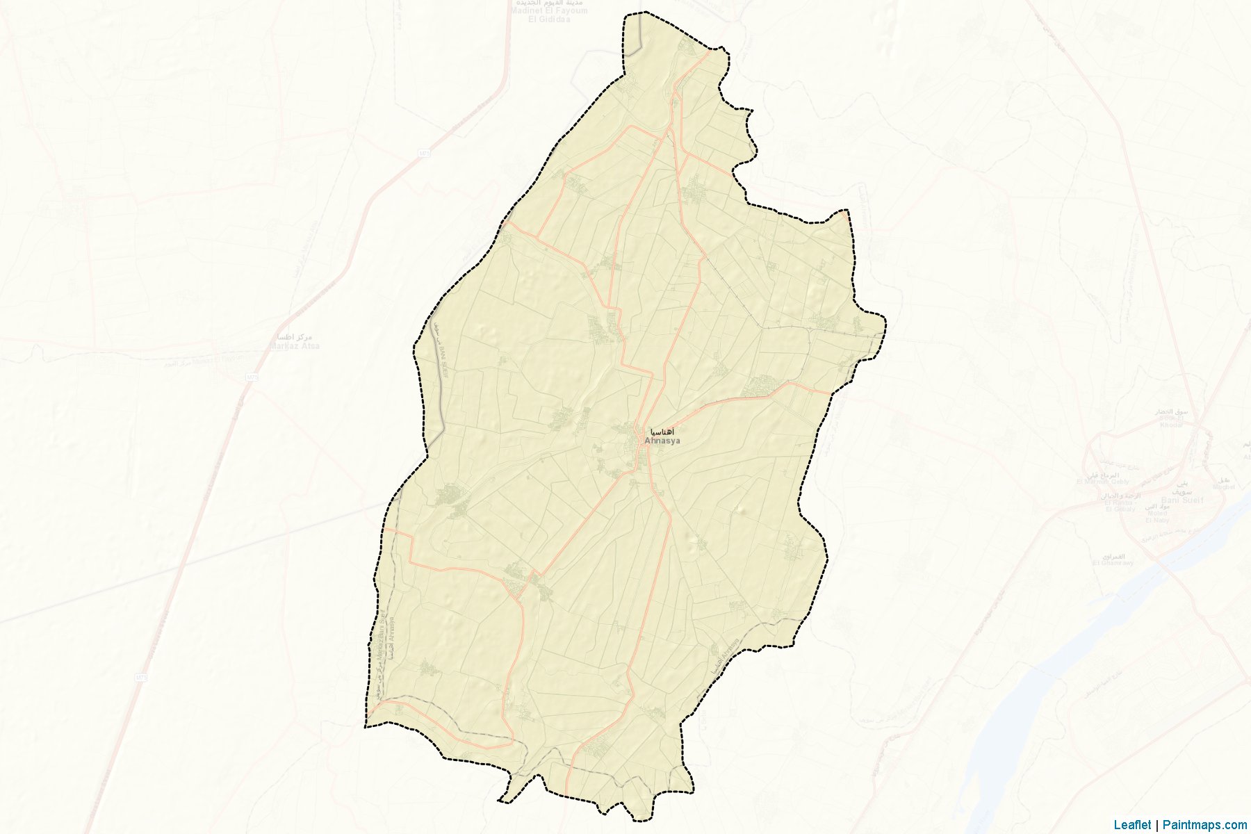 Muestras de recorte de mapas Ahnasya (Bani Suwayf)-2