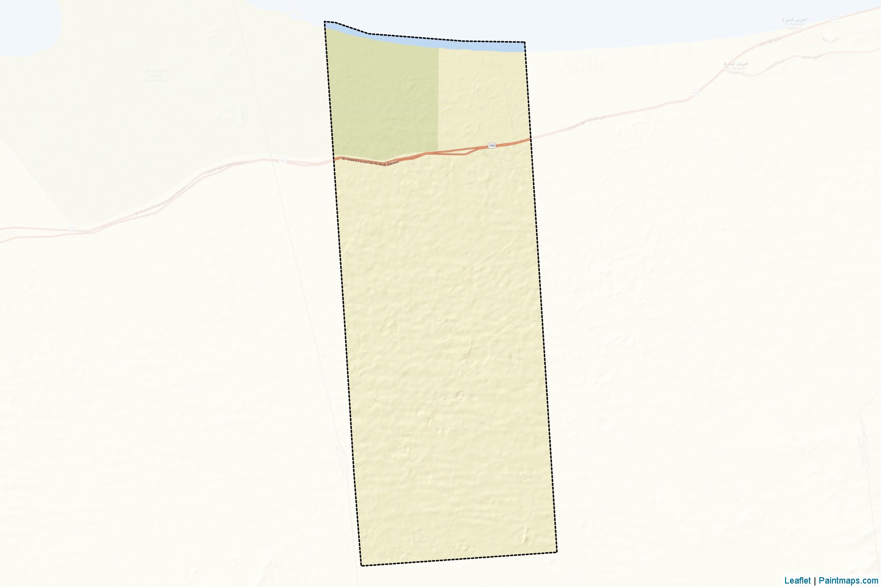 Muestras de recorte de mapas Awel El-Areesh (Shamal Sina')-2