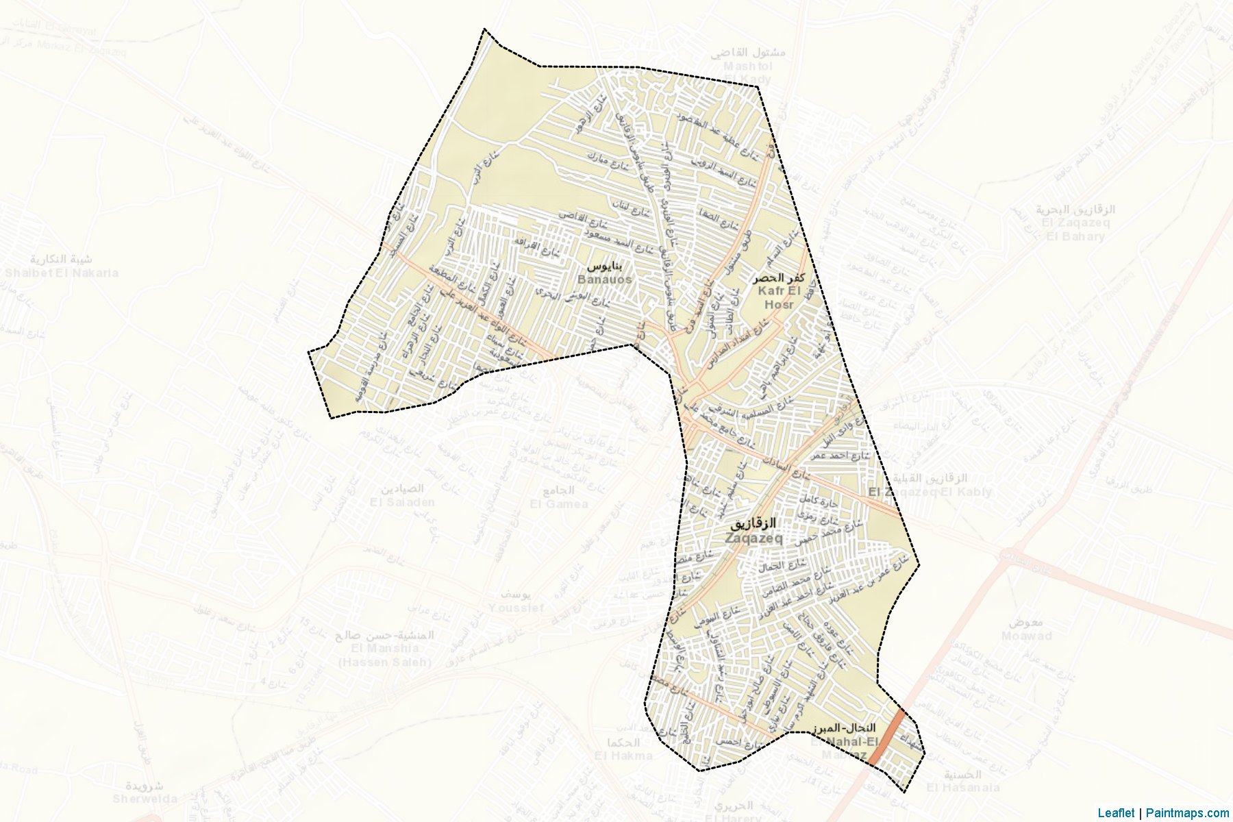 Awel El-Zaqazeeq (Sharqia) Map Cropping Samples-2