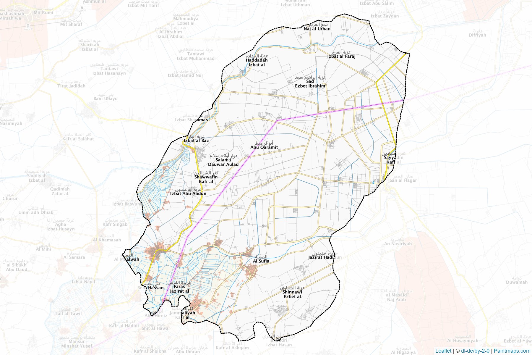 Muestras de recorte de mapas Awlad Saqr (Ash Sharqiyah)-1