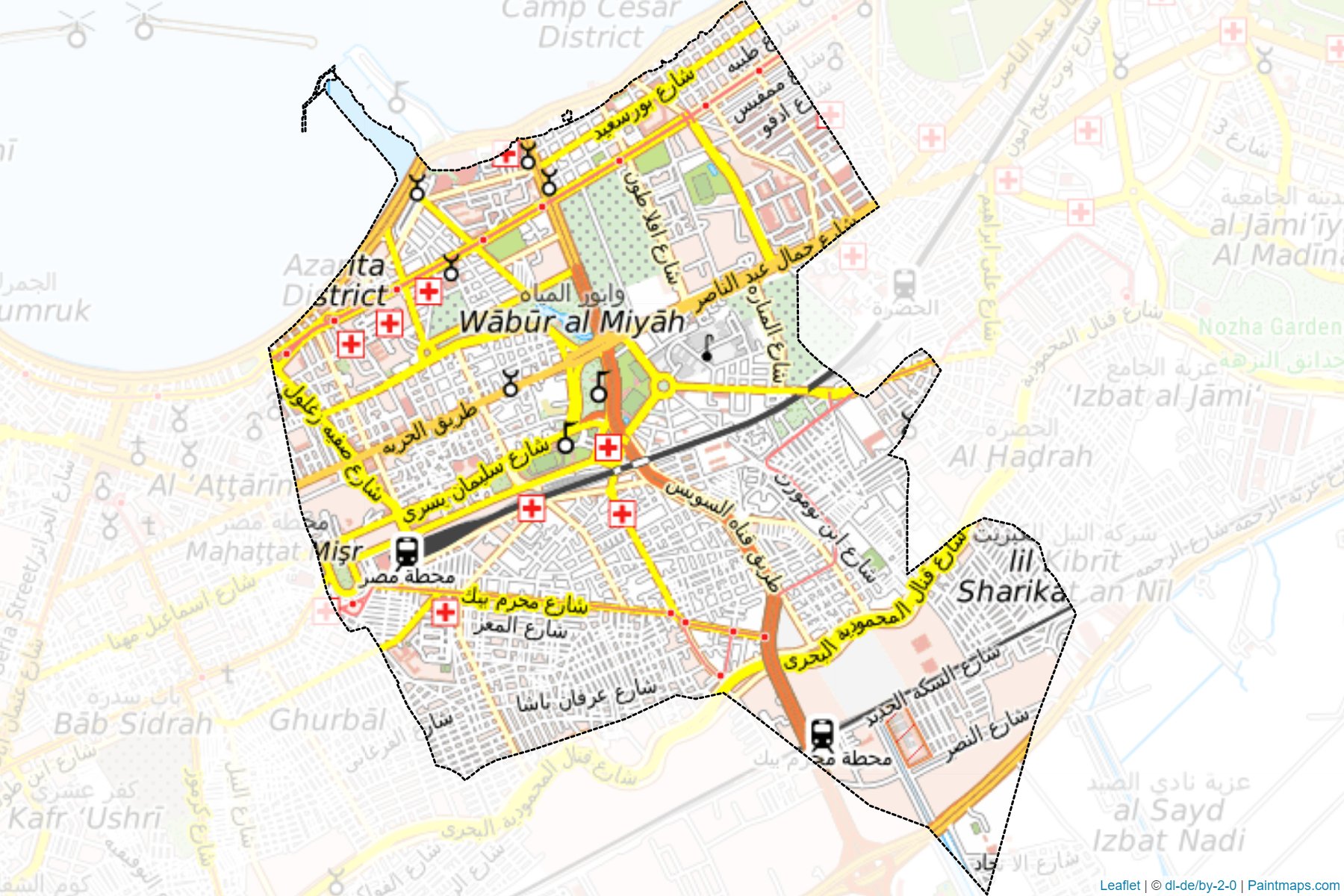 Muestras de recorte de mapas Bab Sharqy (Al Iskandariyah)-1