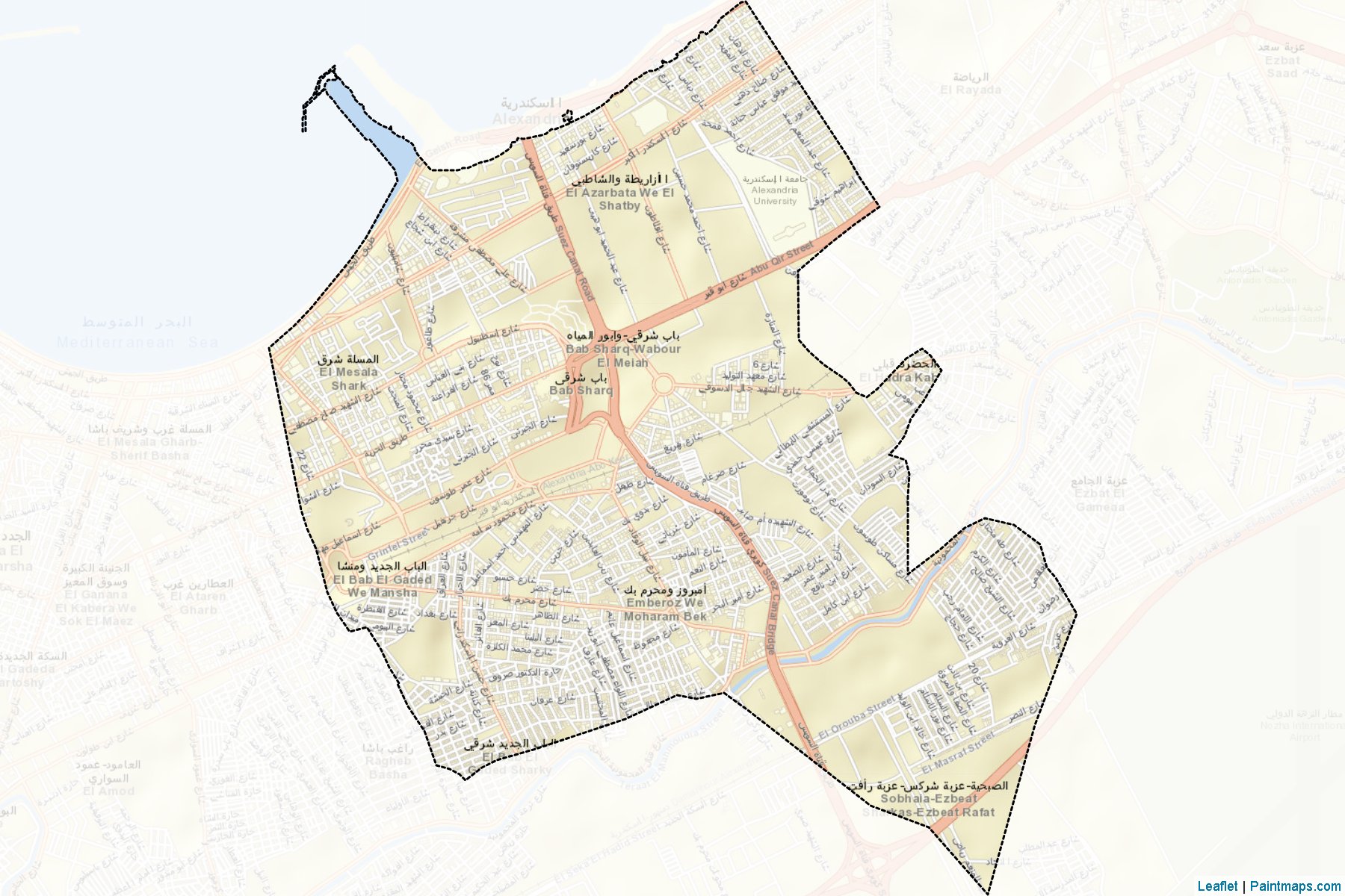 Muestras de recorte de mapas Bab Sharqy (Al Iskandariyah)-2