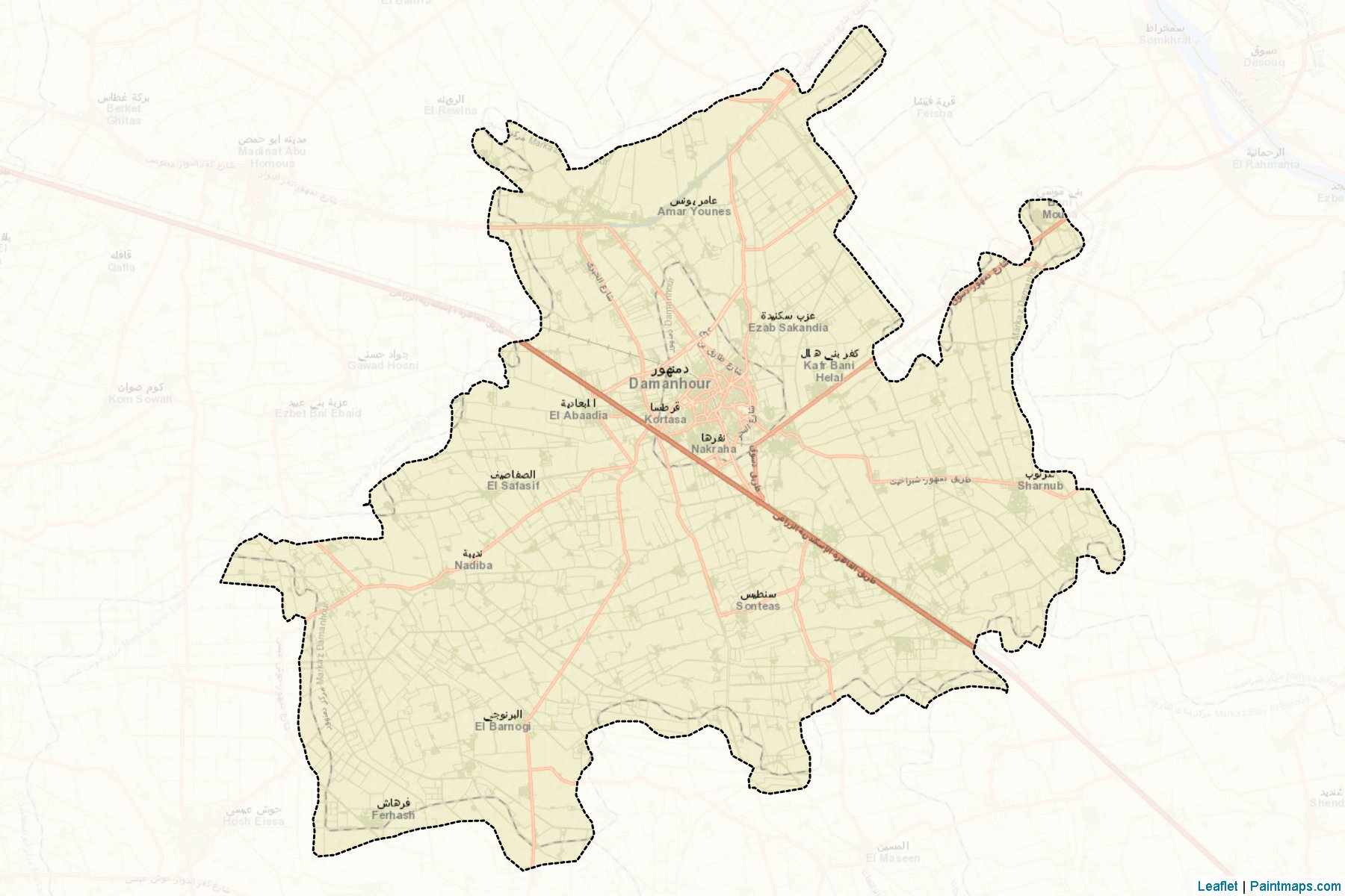 Damanhoor (Beheira) Map Cropping Samples-2