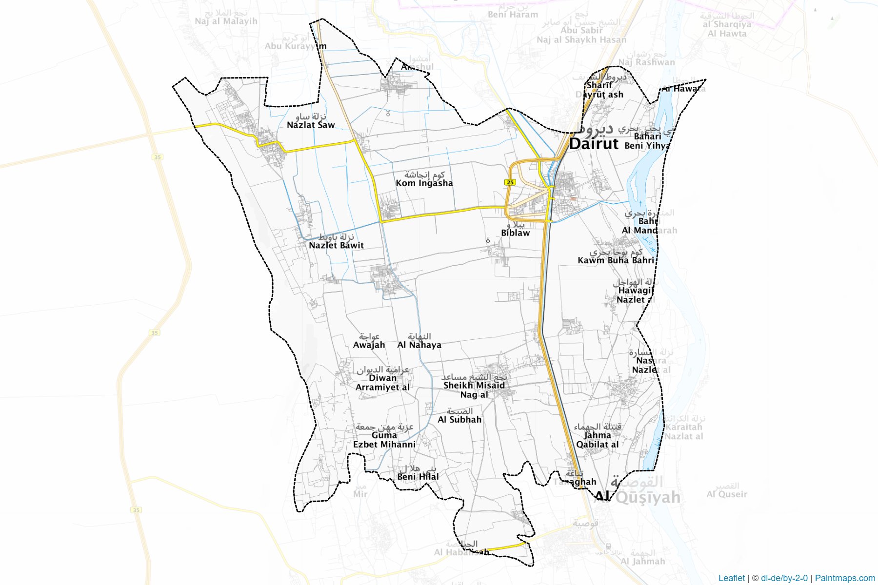 Muestras de recorte de mapas Dayroot (Asyut)-1