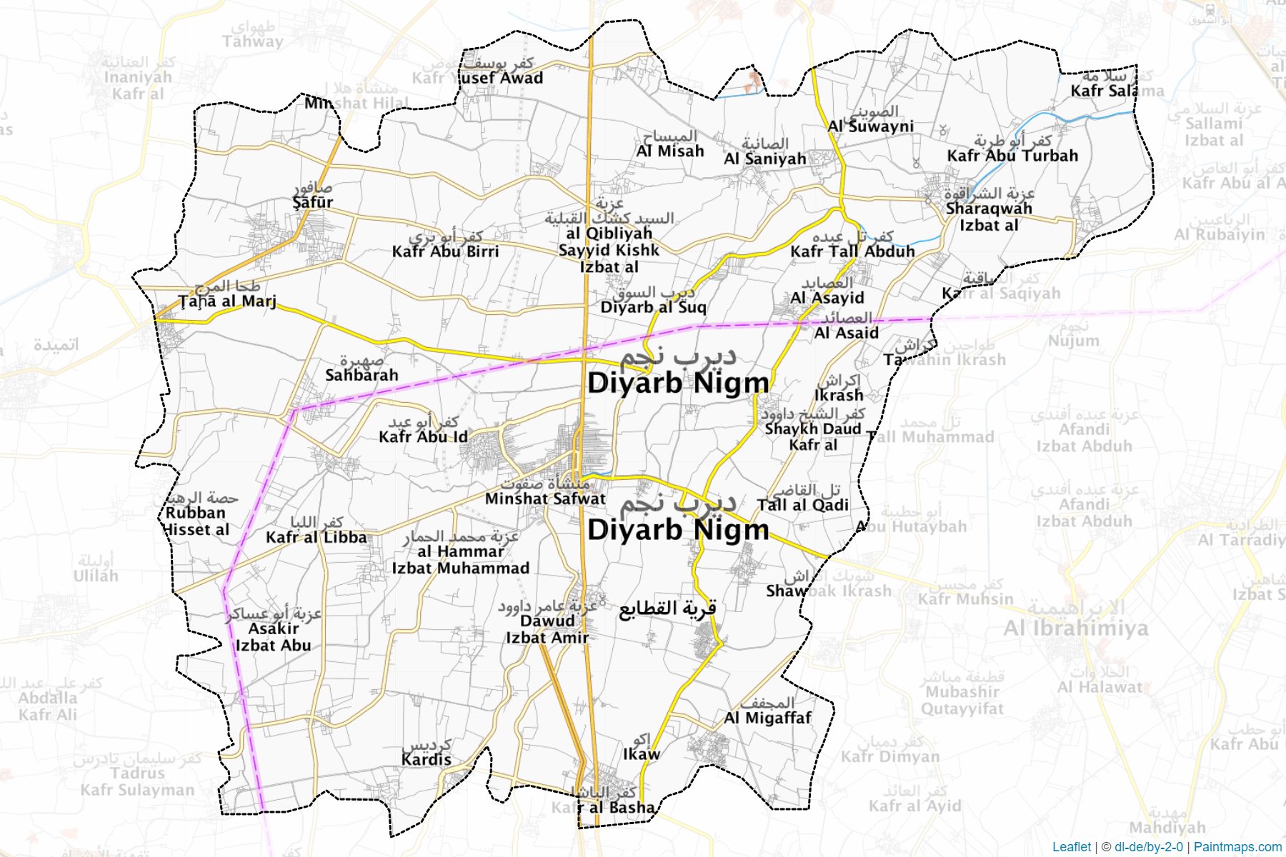 Deirab Negm (Şarkiye) Haritası Örnekleri-1