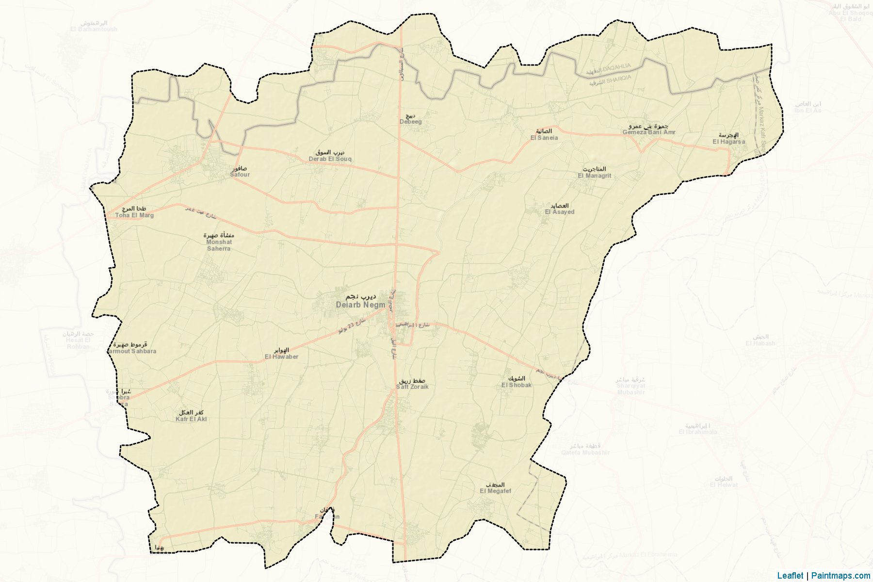 Muestras de recorte de mapas Deirab Negm (Ash Sharqiyah)-2