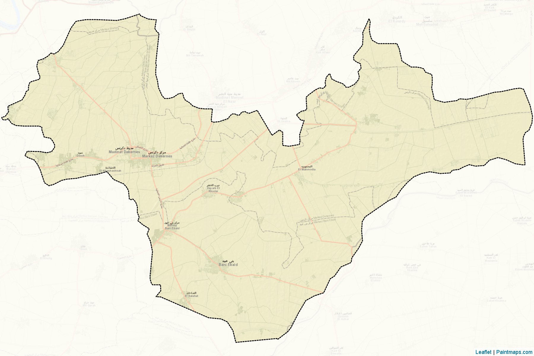 Muestras de recorte de mapas Dokornos (Ad Daqahliyah)-2