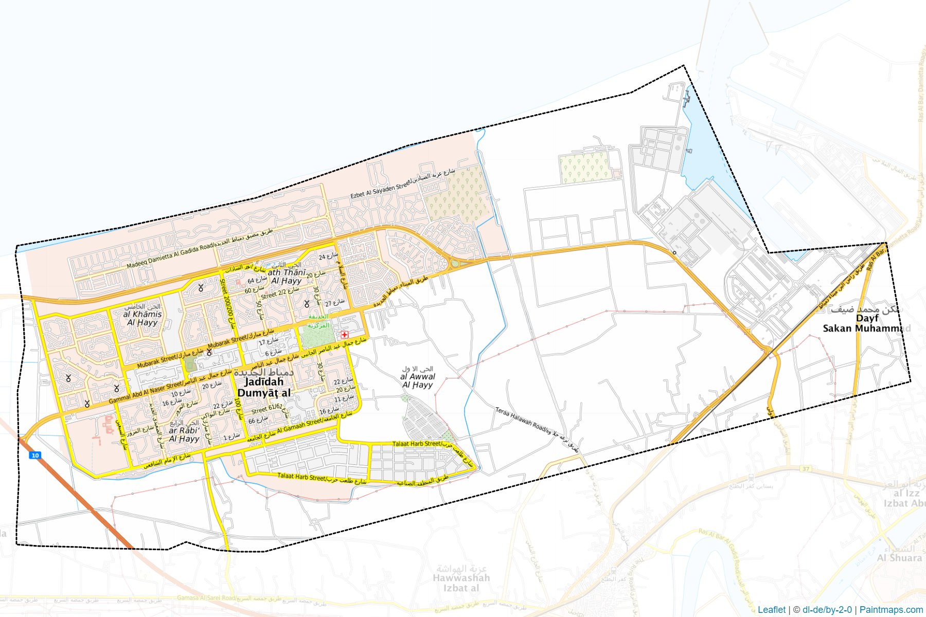 Domiat El-Gedidah City (Dumiat) Map Cropping Samples-1