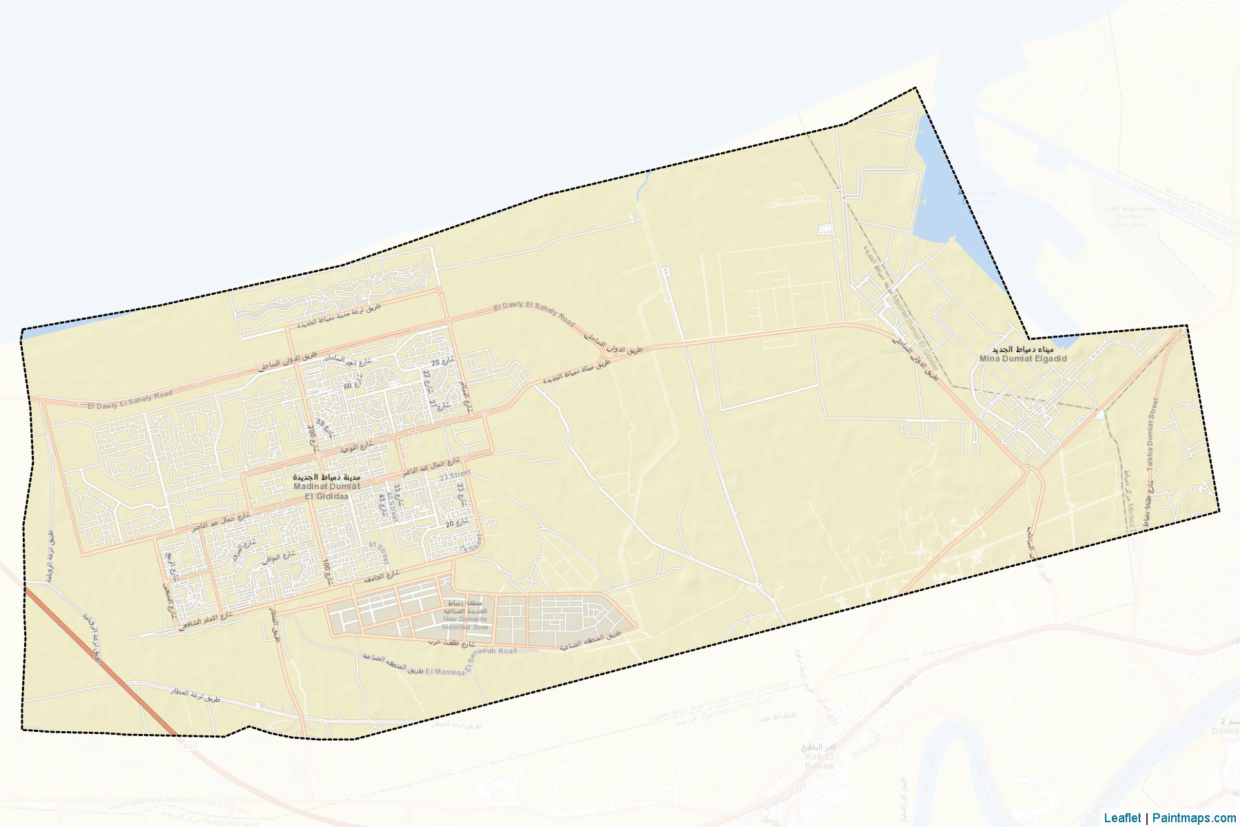 Domiat El-Gedidah City (Dumiat) Map Cropping Samples-2