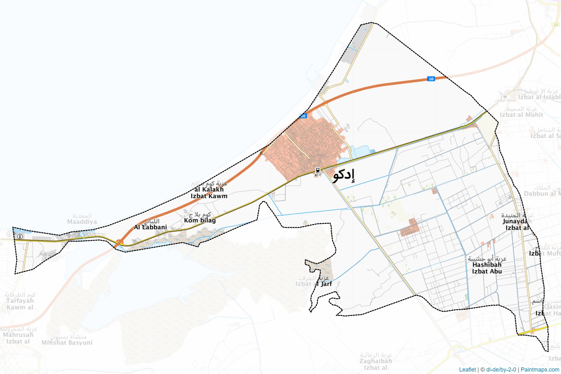 Muestras de recorte de mapas Edku (Al Buhayrah)-1