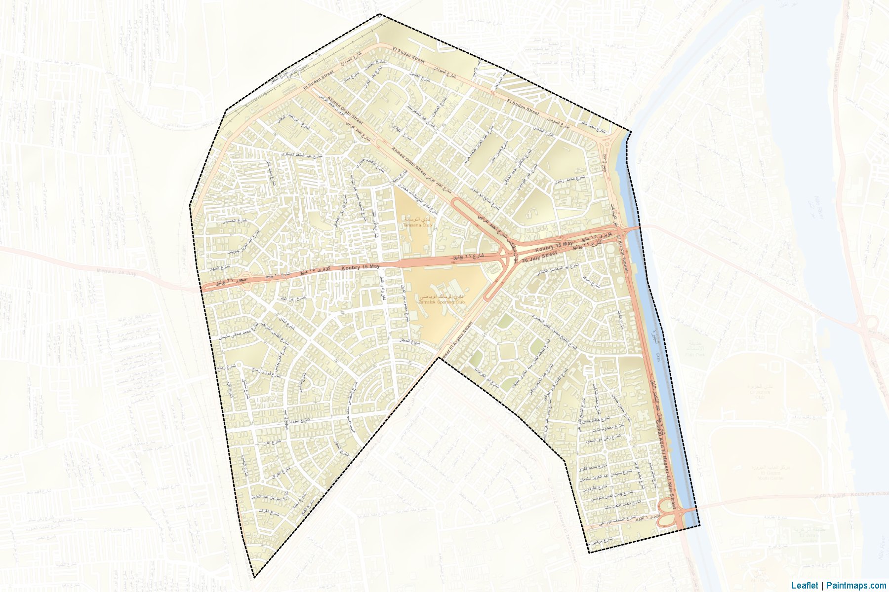 Muestras de recorte de mapas El-Agouzah (Al Jizah)-2