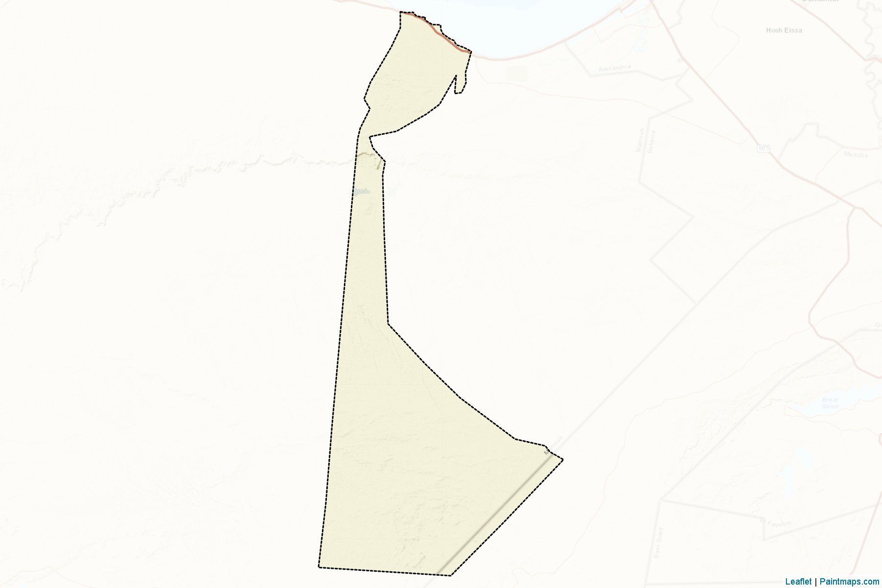 Muestras de recorte de mapas El-Alamein (Matruh)-2