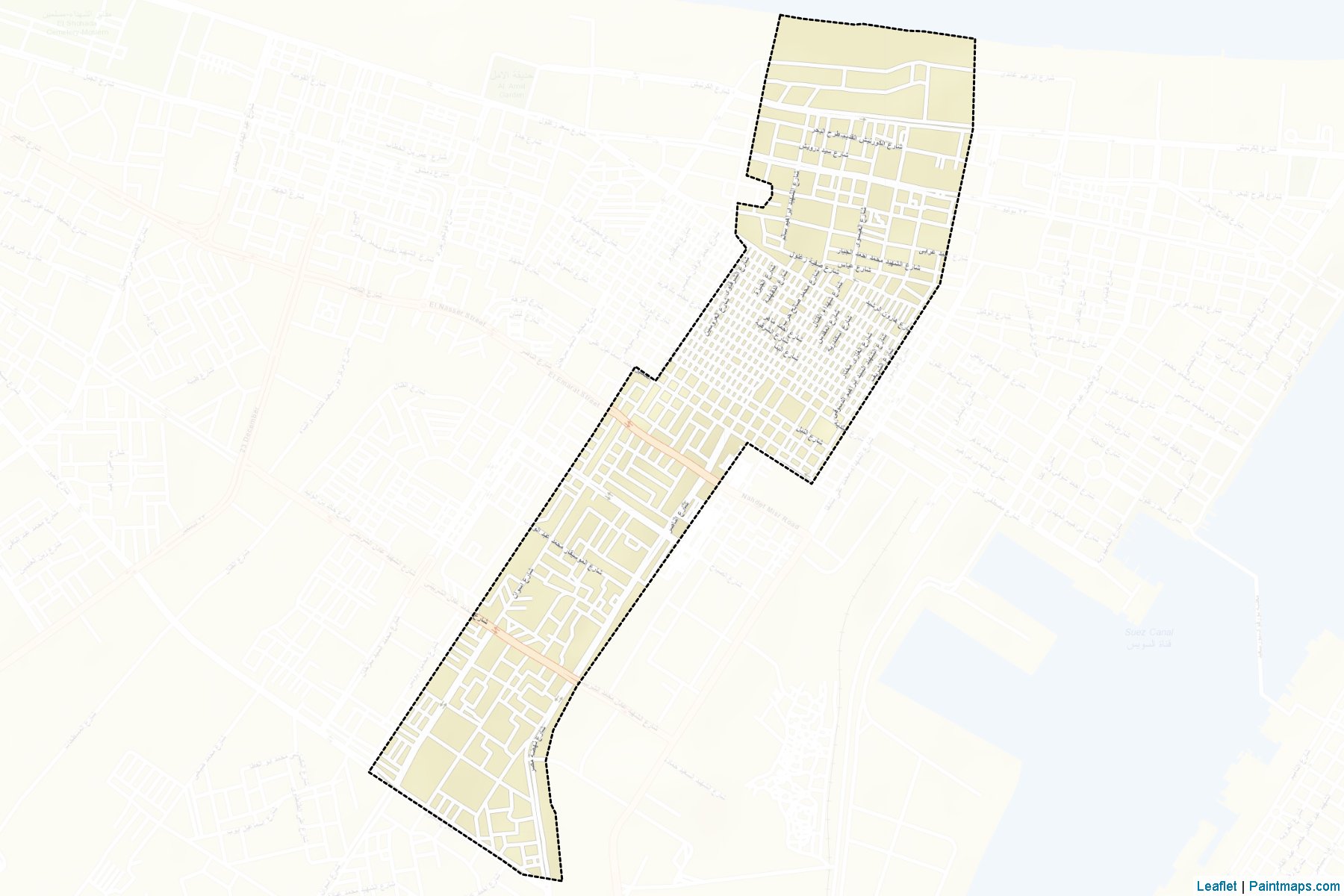 Muestras de recorte de mapas El-Arab (Bur Sa`id)-2