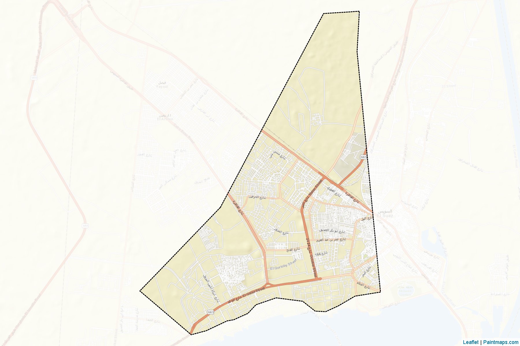 Muestras de recorte de mapas El-Arbe'in (As Suways)-2