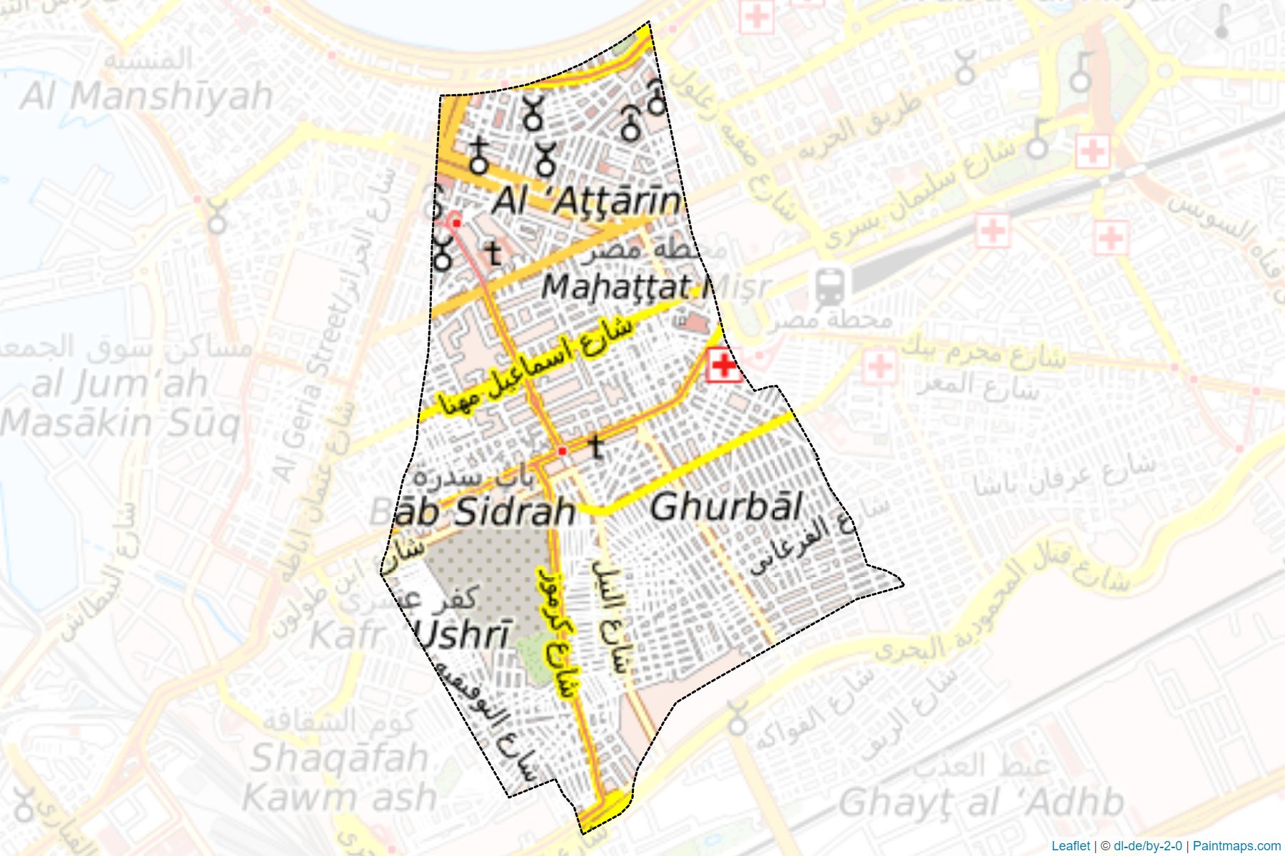 Muestras de recorte de mapas El-Atareen (Al Iskandariyah)-1