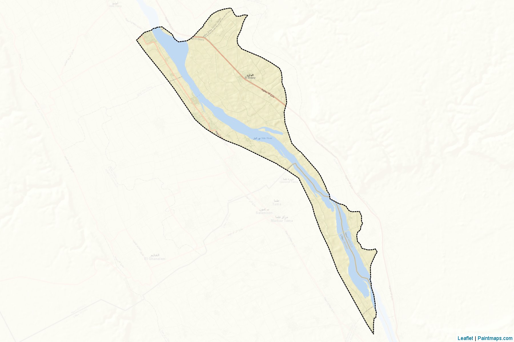 Muestras de recorte de mapas El-Badary (Asyut)-2