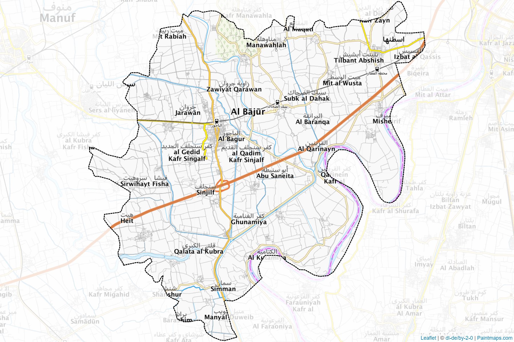 El-Bagoor (Menofia) Map Cropping Samples-1