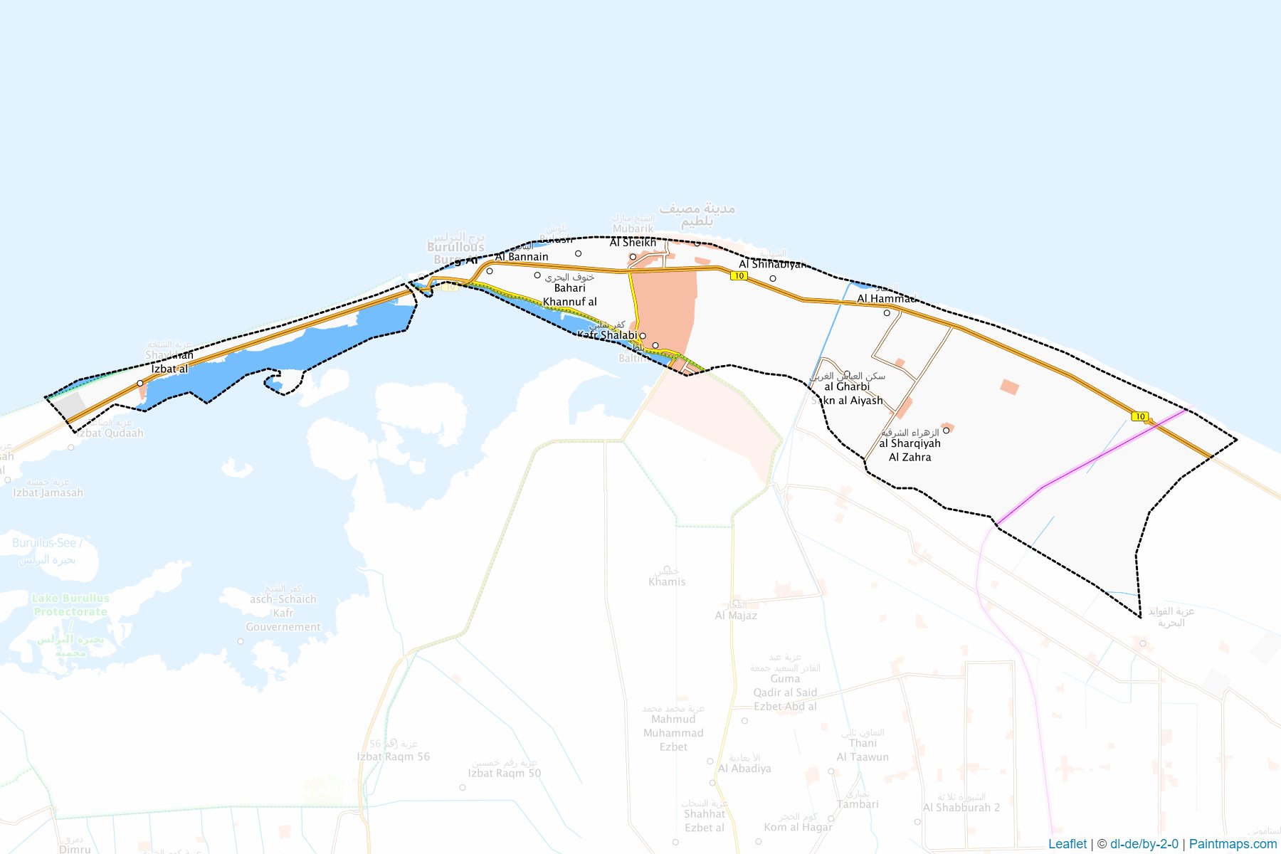 El-Borolos (Kafr El Sheikh) Map Cropping Samples-1