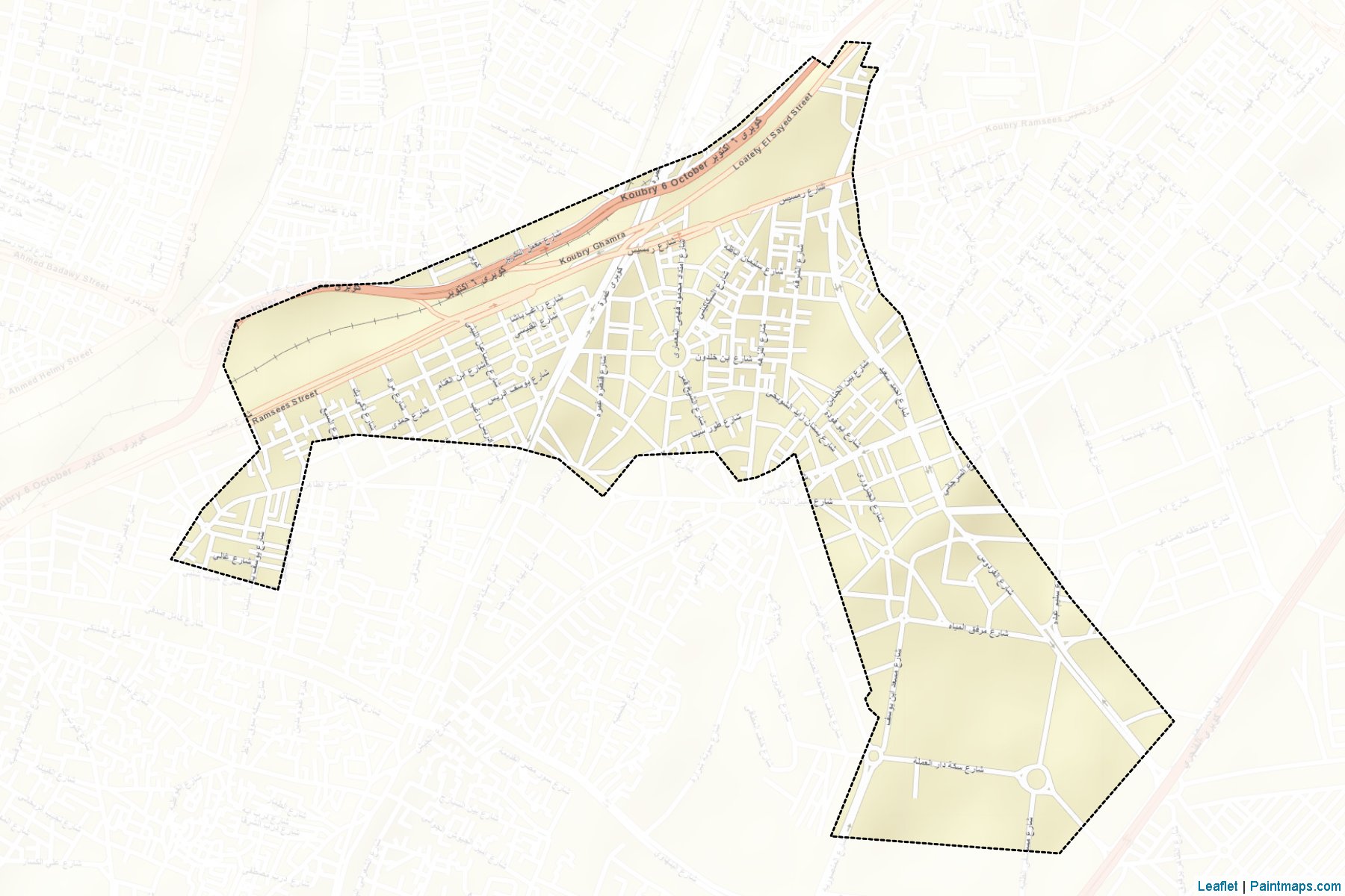 Muestras de recorte de mapas El-Daher (Al Qahirah)-2