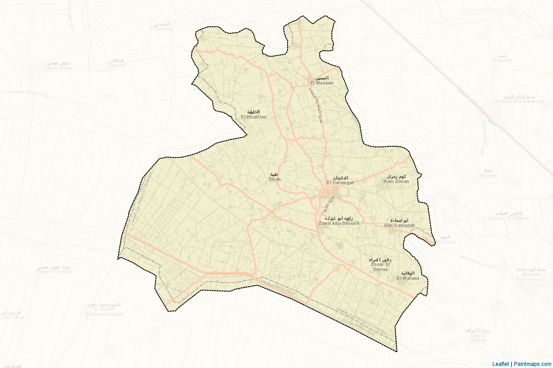 Muestras de recorte de mapas El-Dalangat (Al Buhayrah)-2