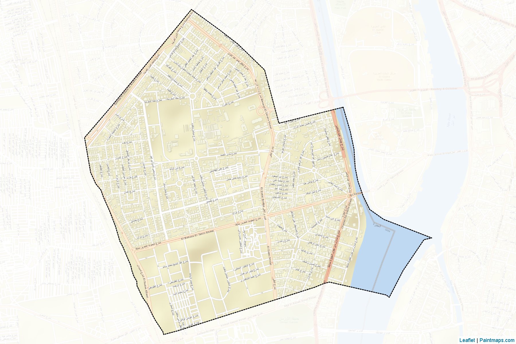 Muestras de recorte de mapas El-Dokky (Al Jizah)-2